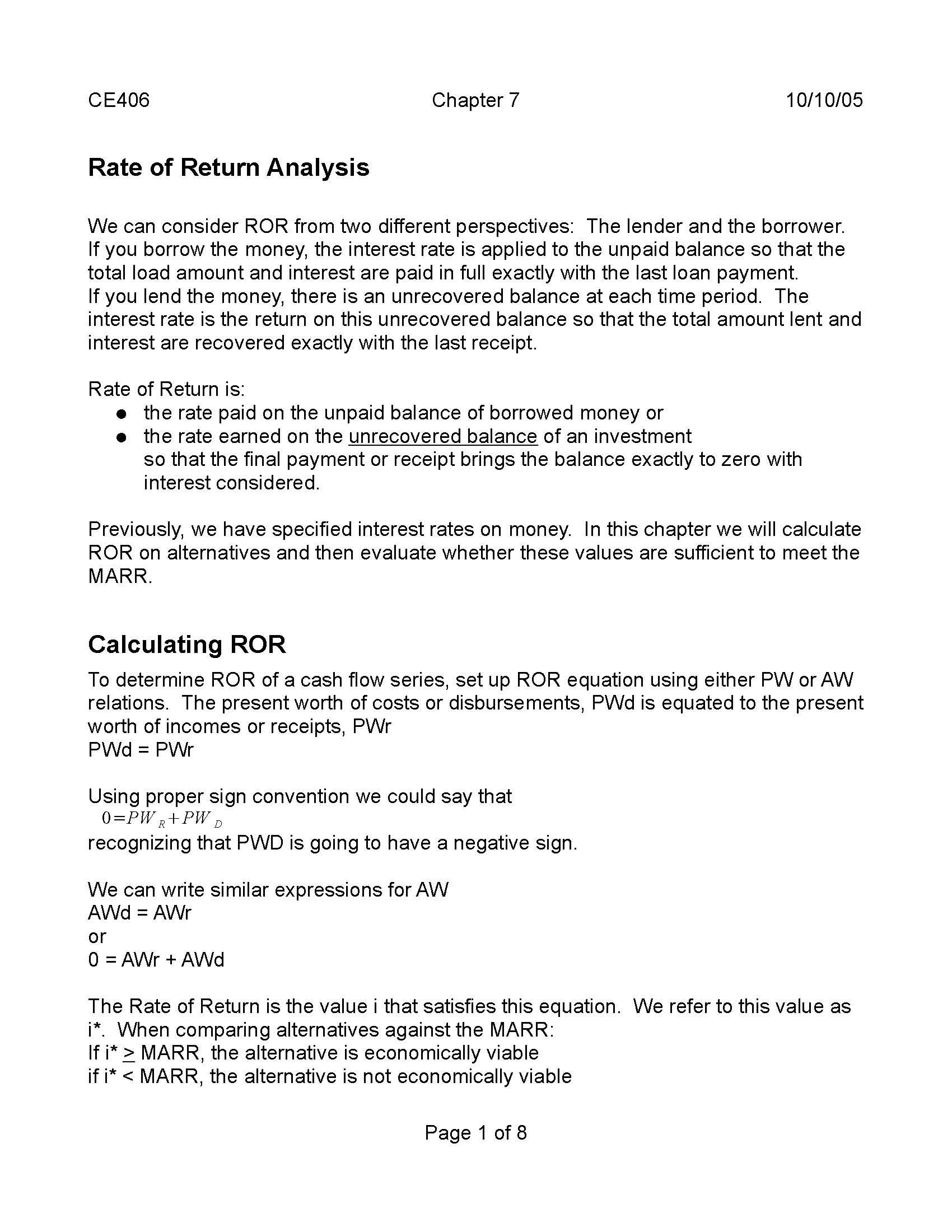 Cost Engineering and Analysis