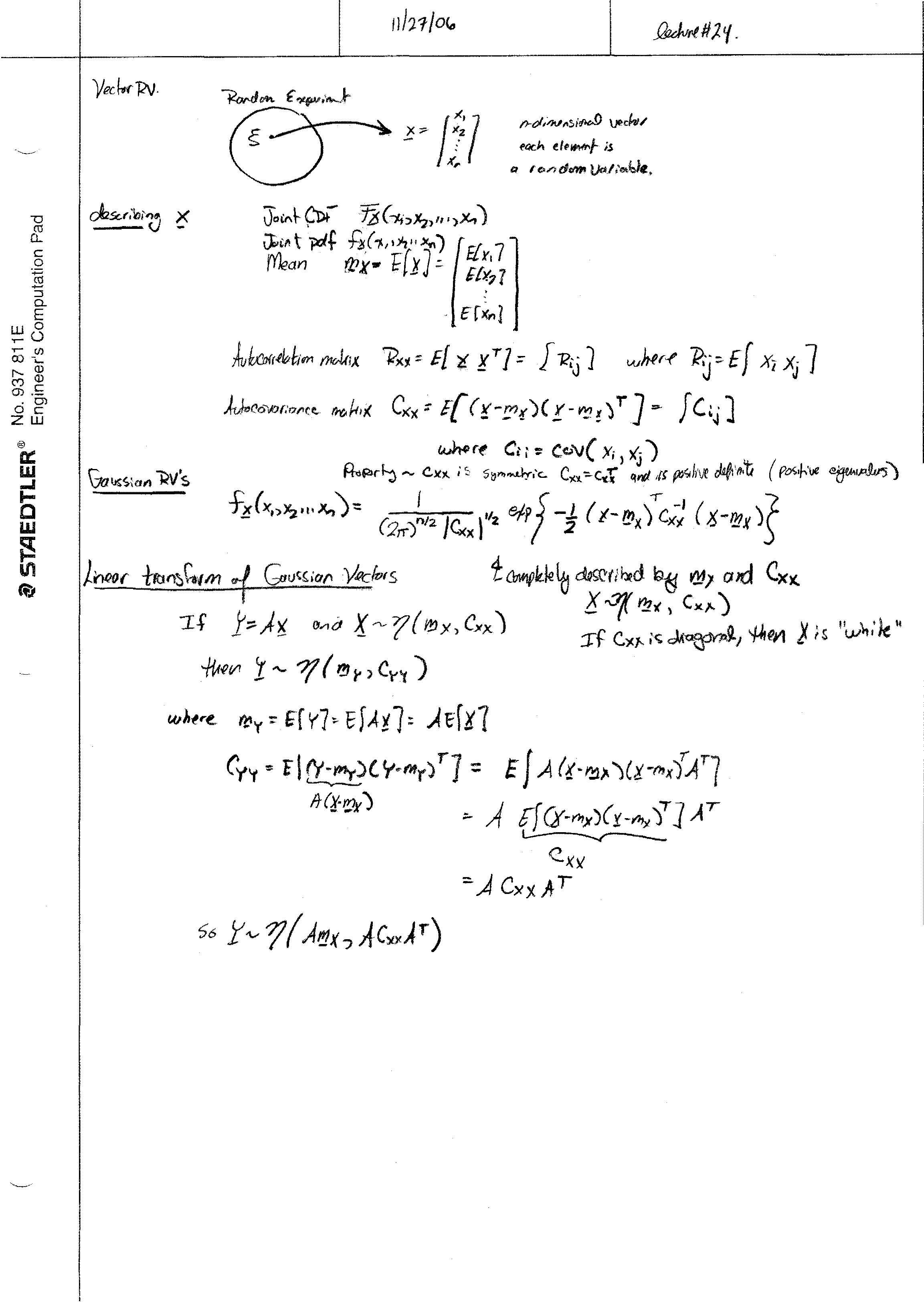 Stochastic Systems Theory
