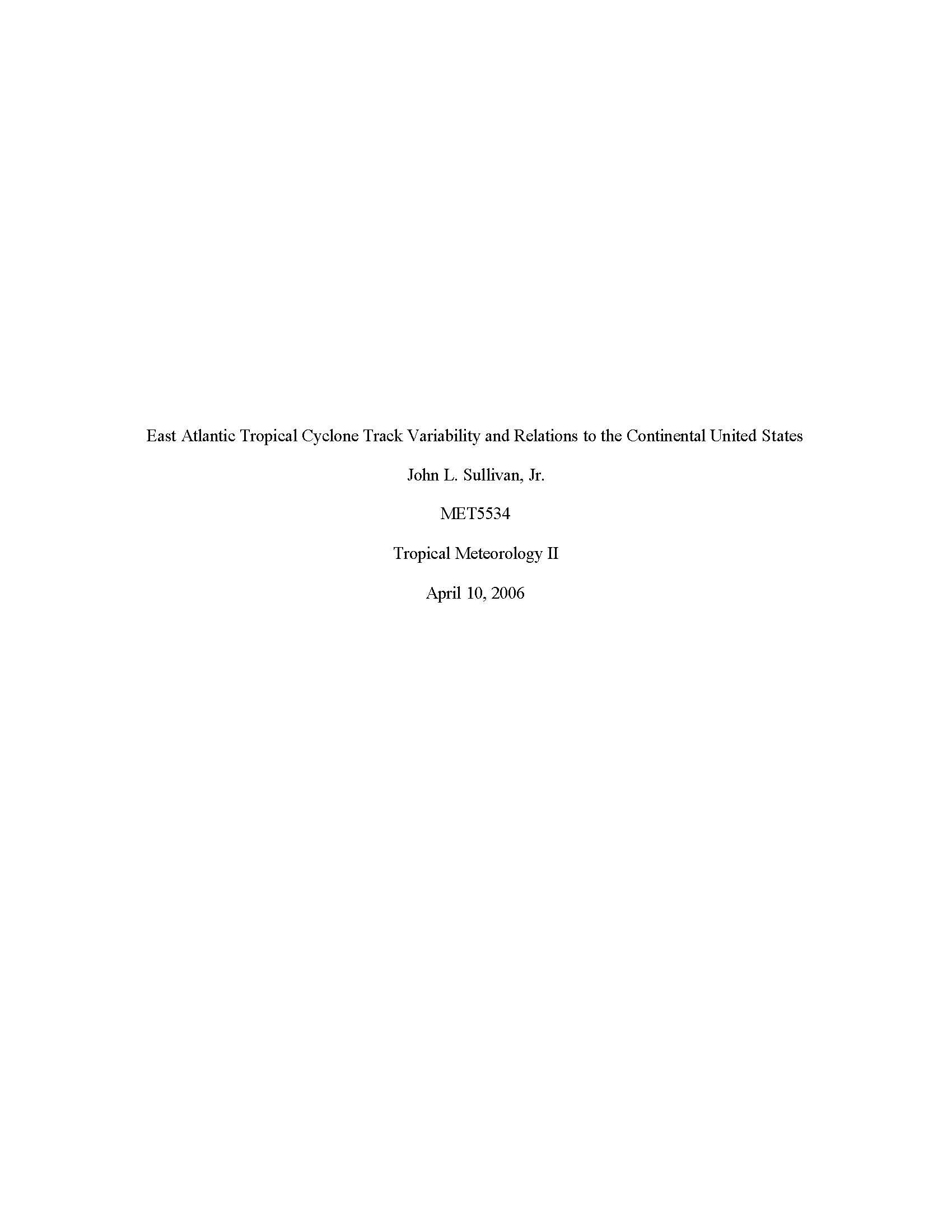 TROPICAL METERLGY II