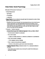 Attitudes & Persuasion Continued