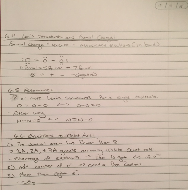 Week 1 Lecture Notes - Chemistry 1030