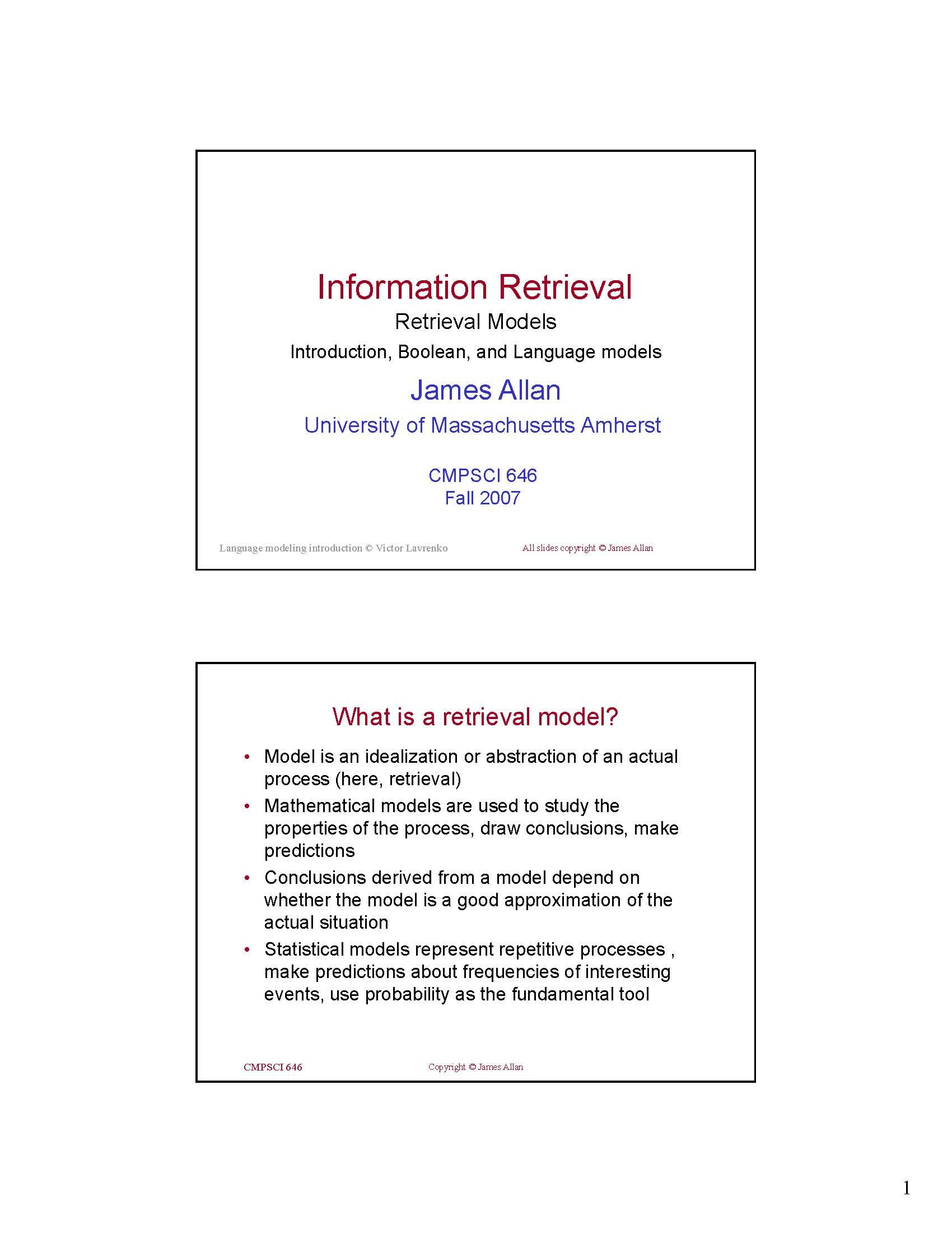 Information Retrieval