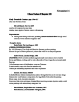 Chapter 18 Notes: The Twentieth Century