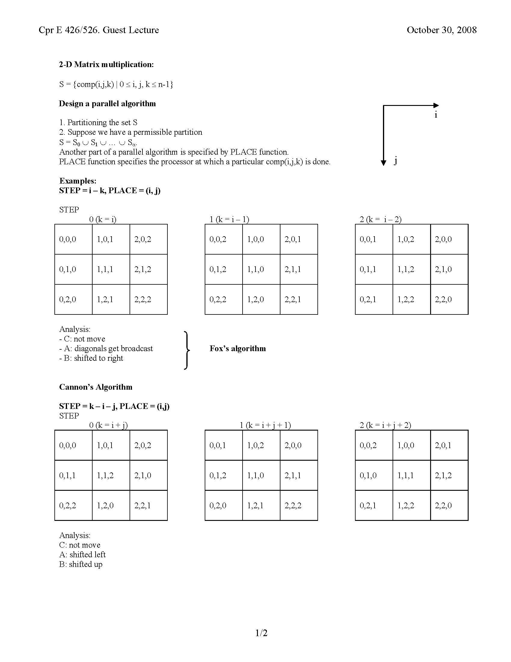 INTR PARALLEL ALG&P