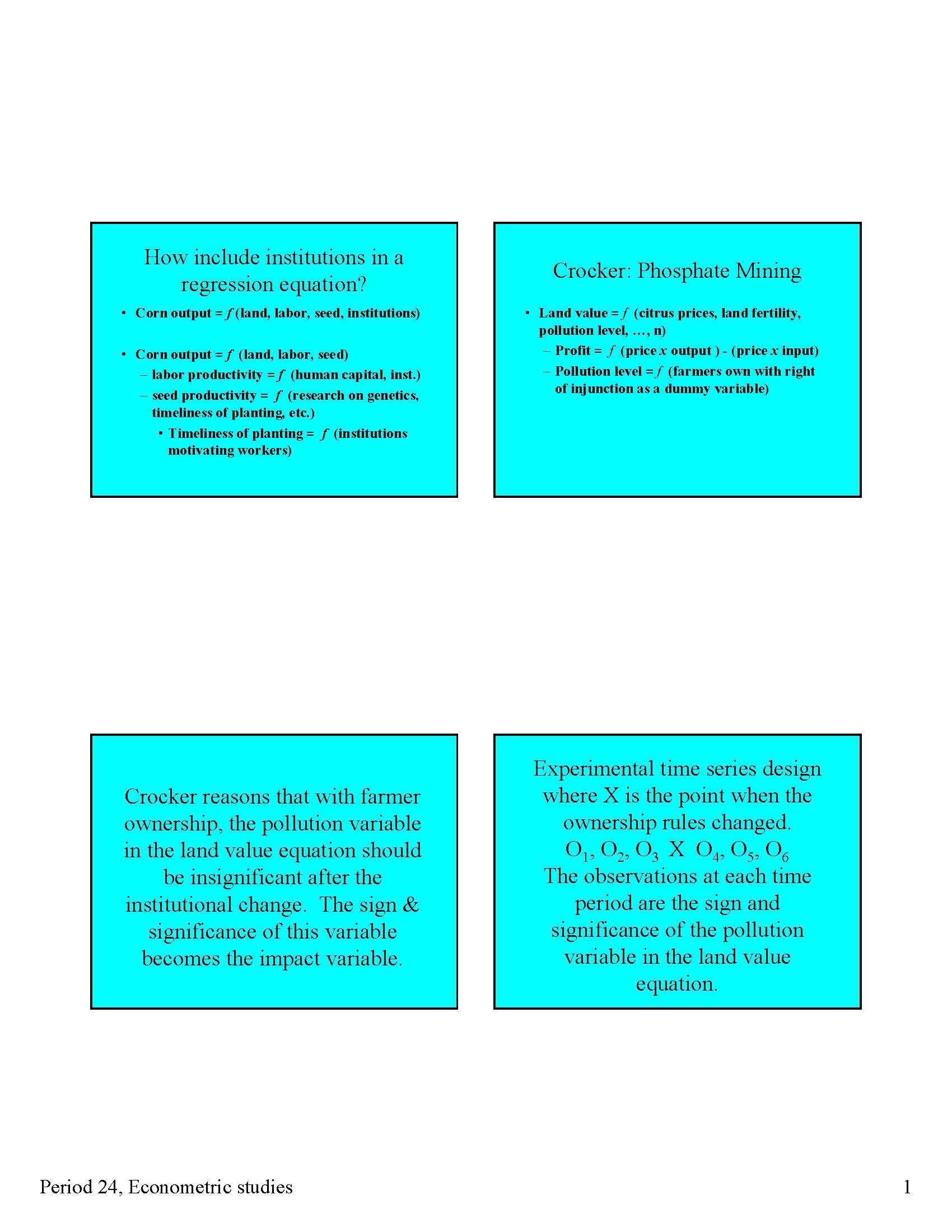 Institution & Behavioral Econ