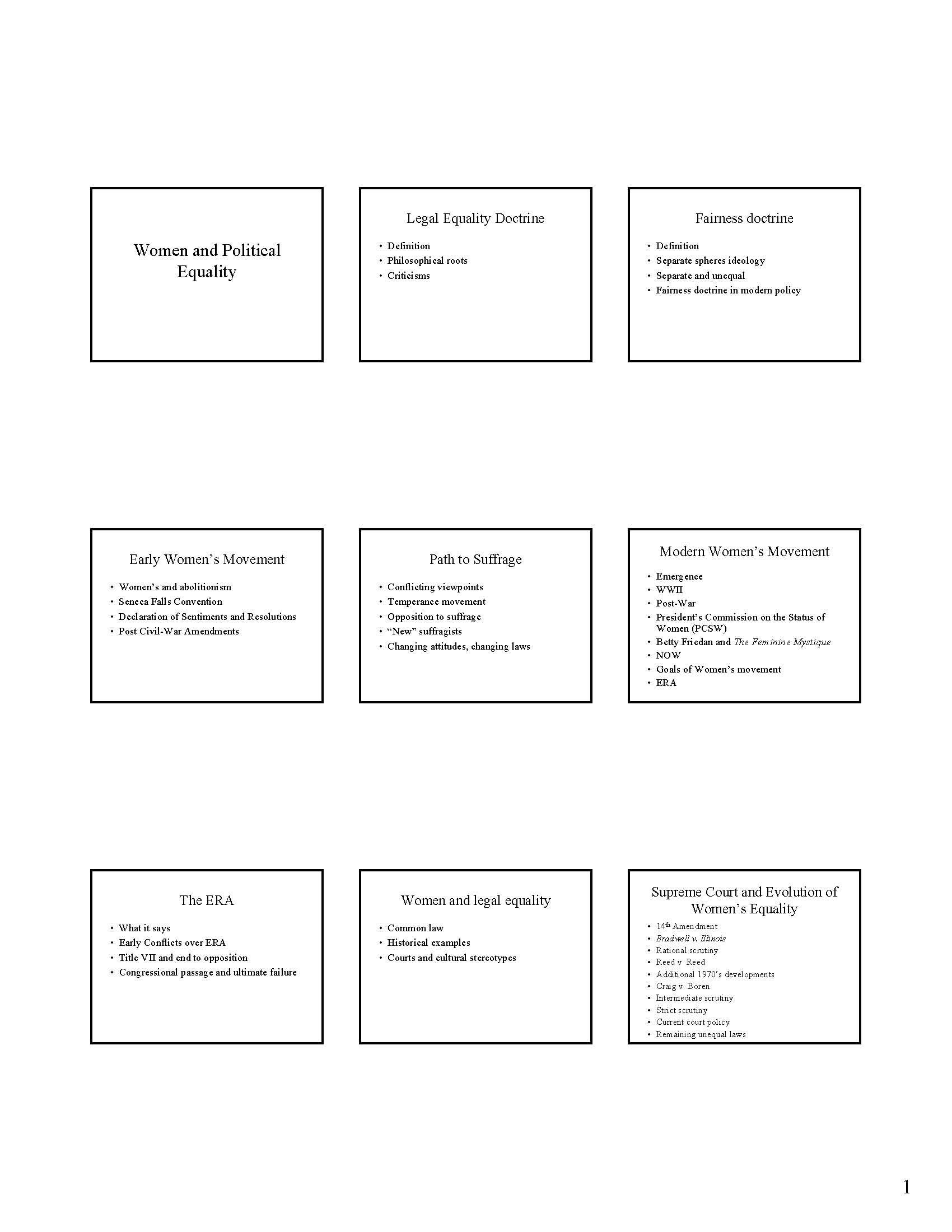 Gender and Politics in the United States