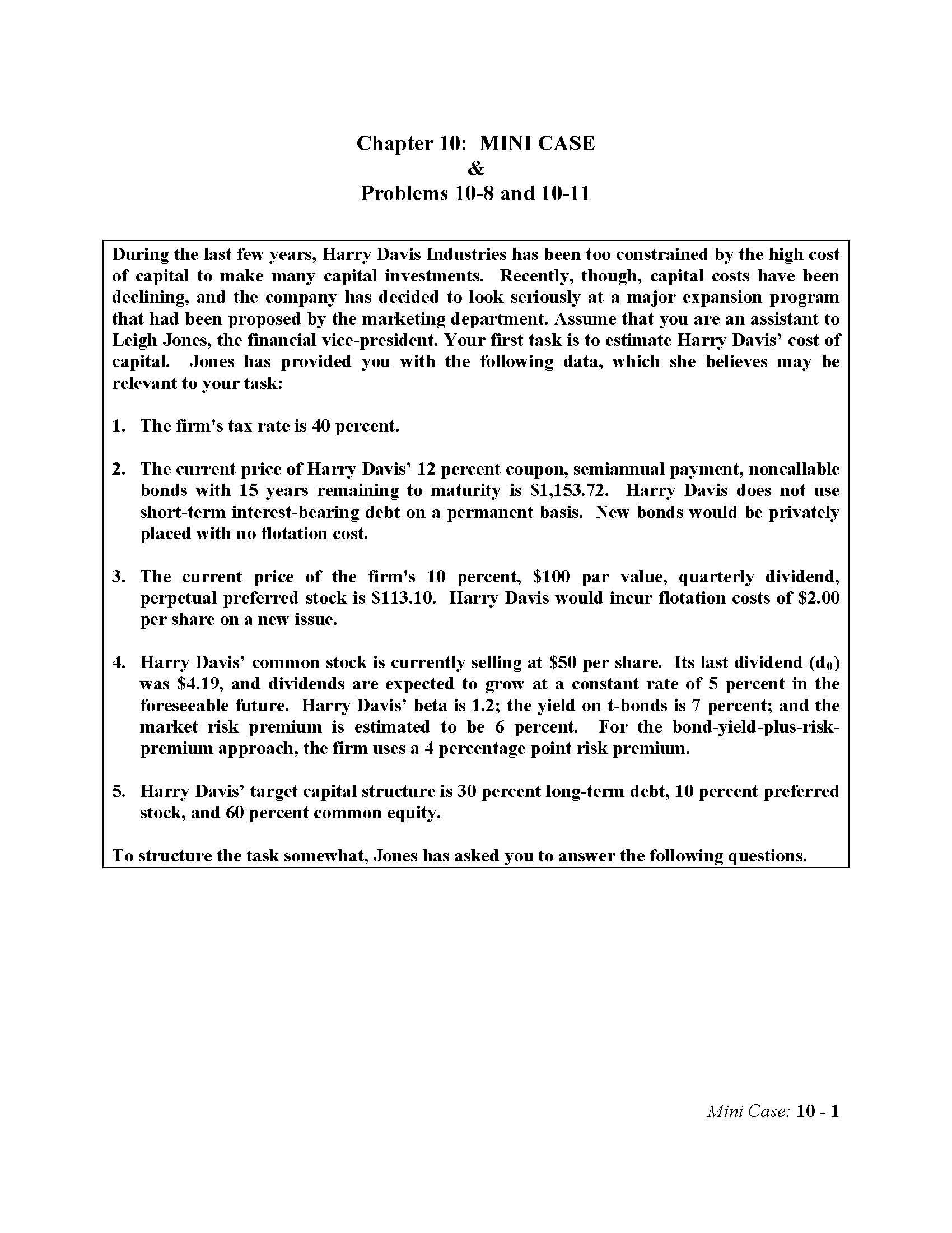 Intermediate Financial Mgmt