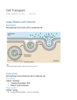 Unit 2 - Cell Transport