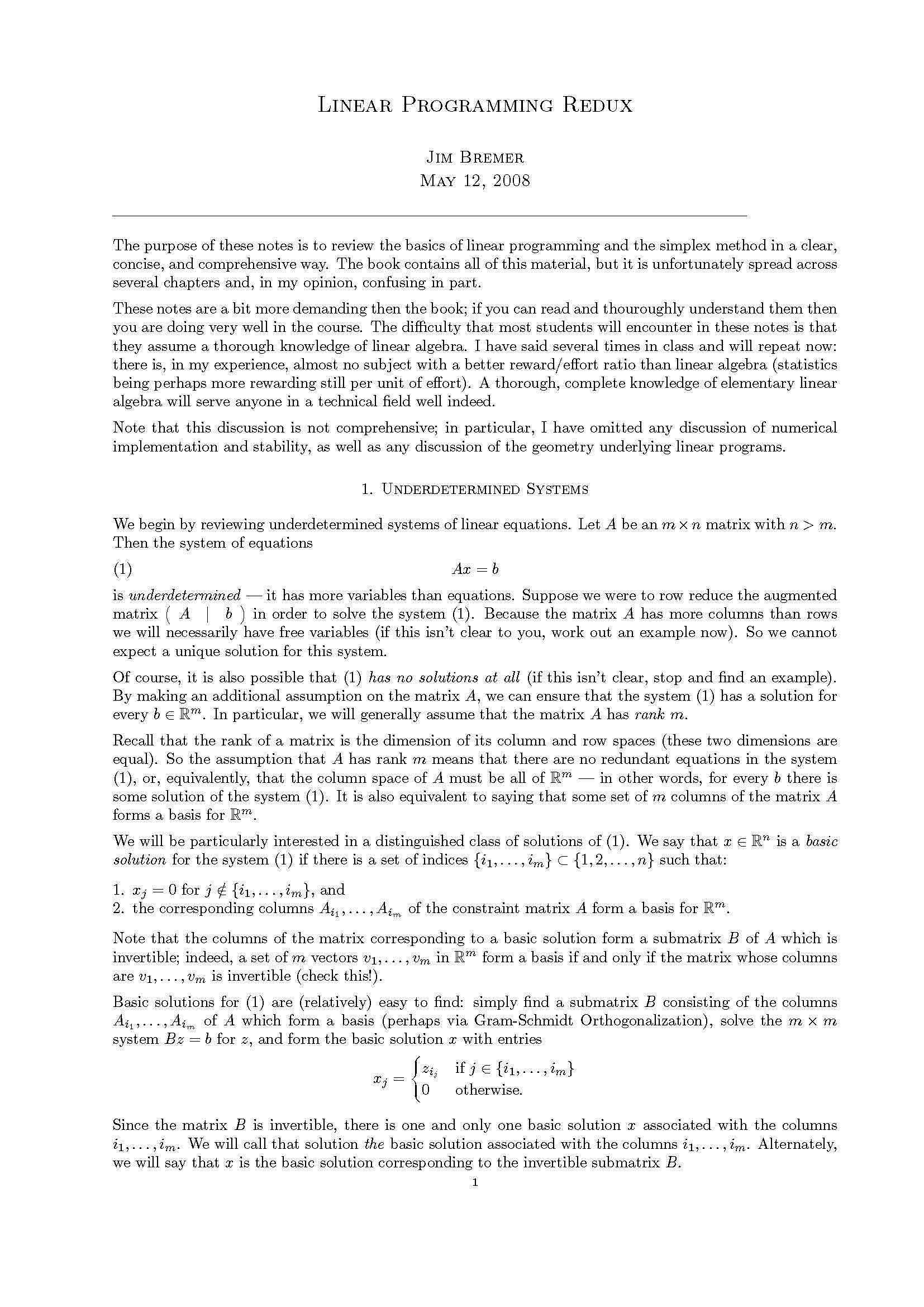 Optimization