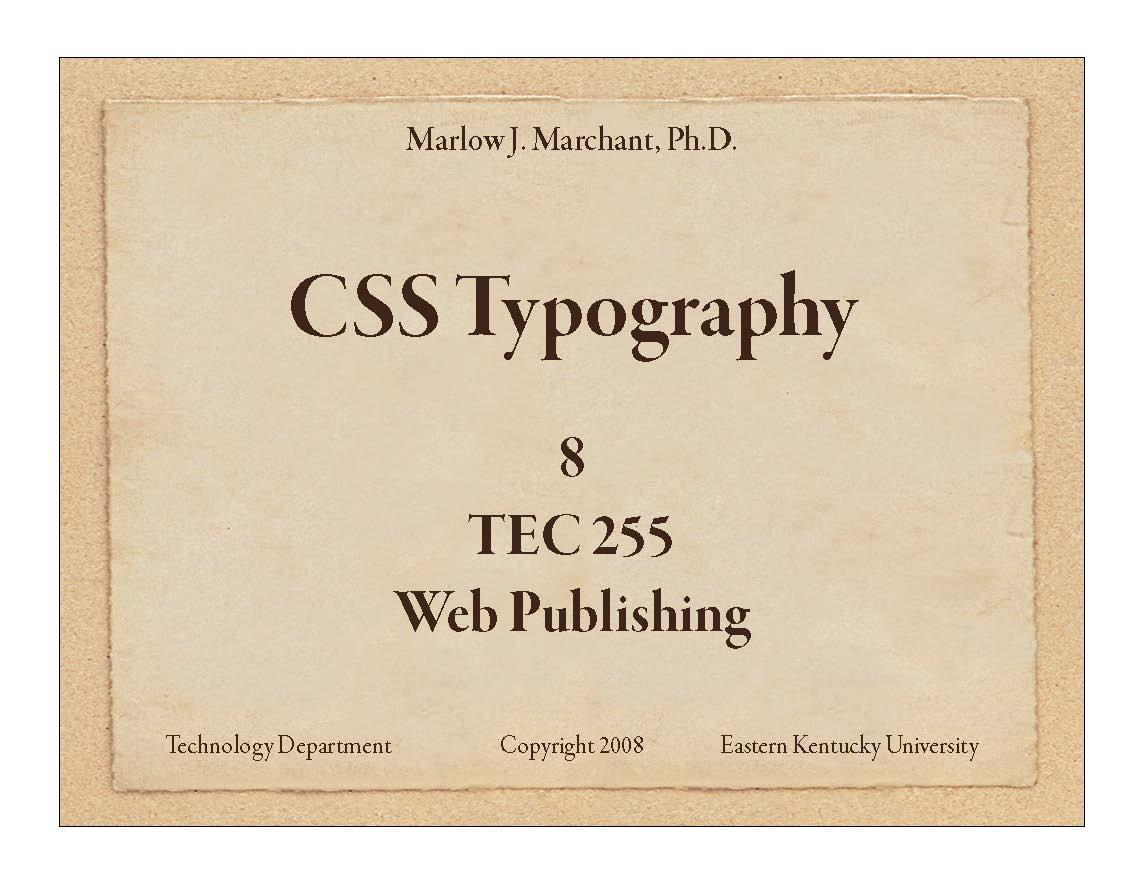 Web Publishing