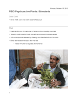 Psychoactive, Deppressants, and Hallucinogen Plants