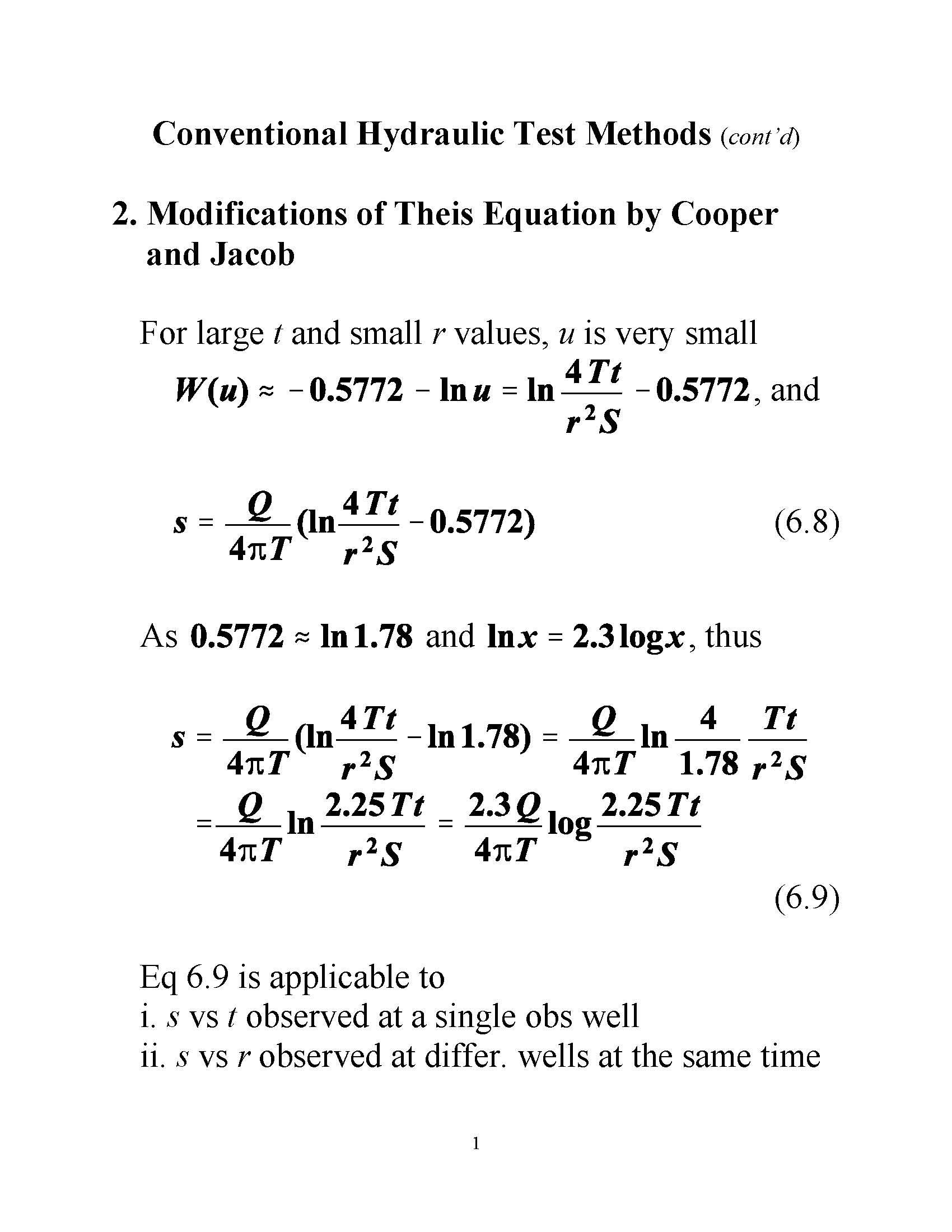 Groundwater Flow and Contaminant Transport