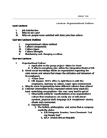 OBHR: Organizational Culture