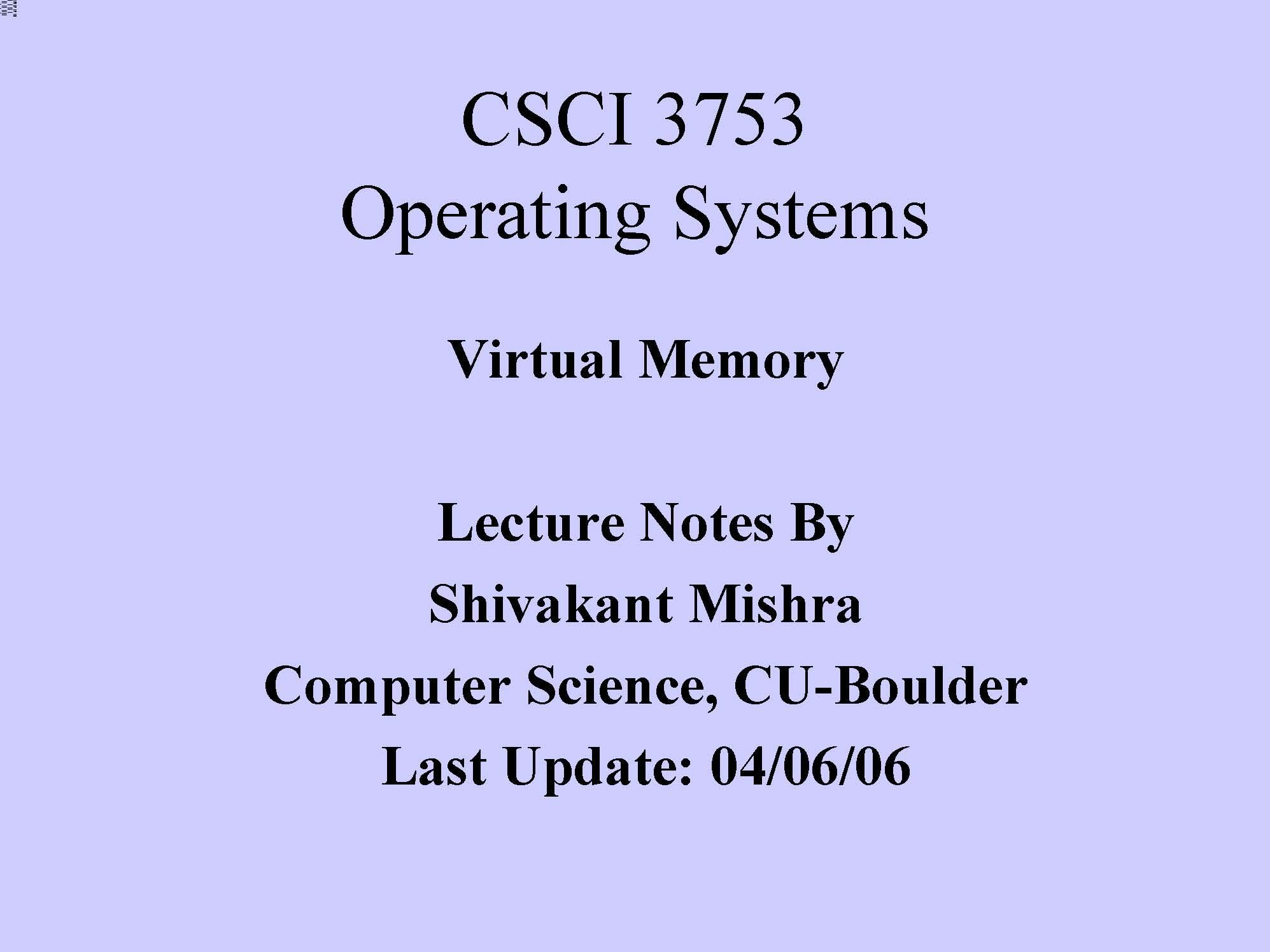 OPERATING SYSTEMS