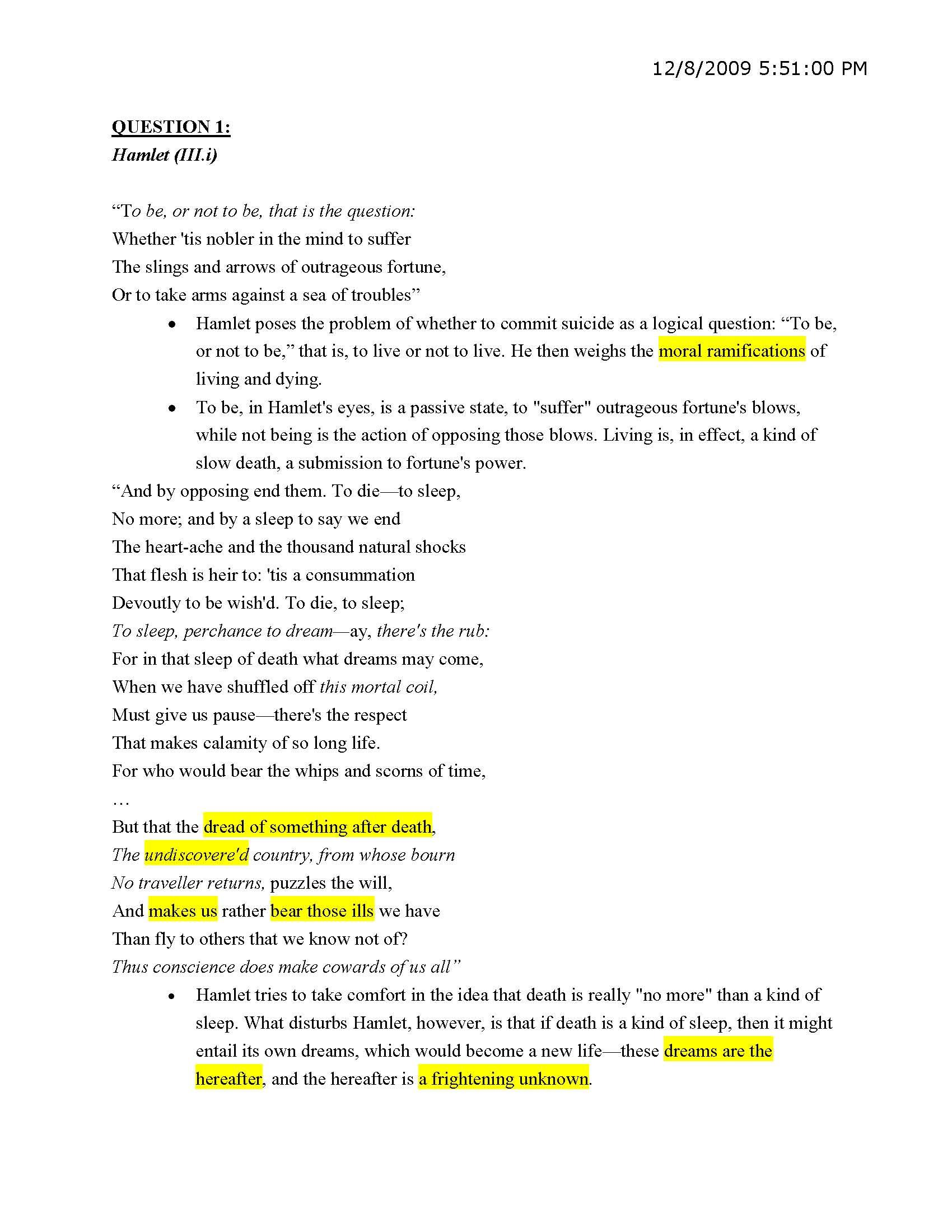 HON INTR SHAKESPEARE