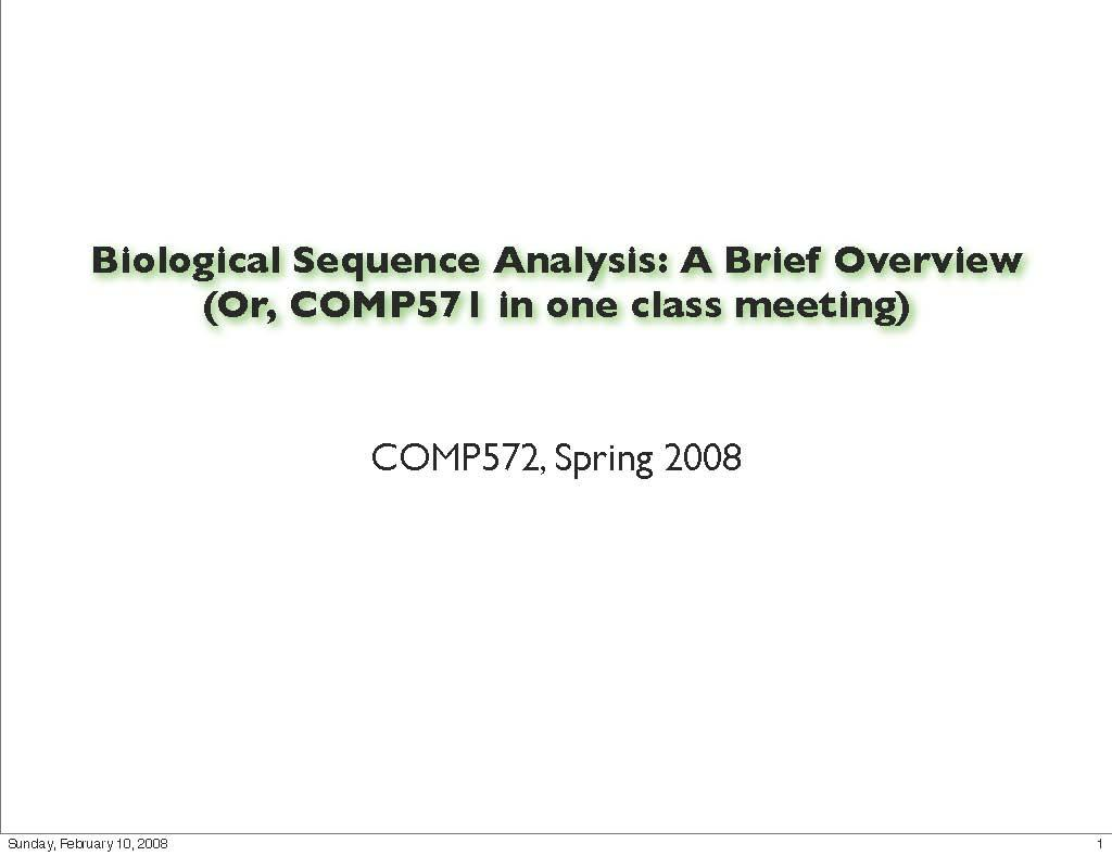 BIOINFORMATICS NETWORK ANALYSIS