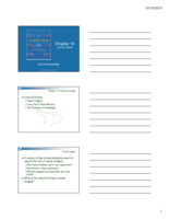 Chapter 10 Lecture: Visual Knowledge