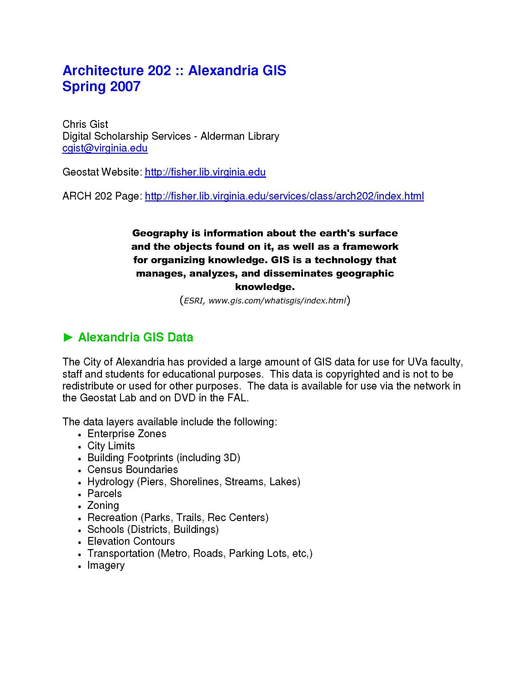 Introduction to Architectural Design II