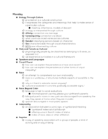 Week 11 Notes - Cultural Anthropology