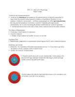 PSY 272 Week 3 Notes