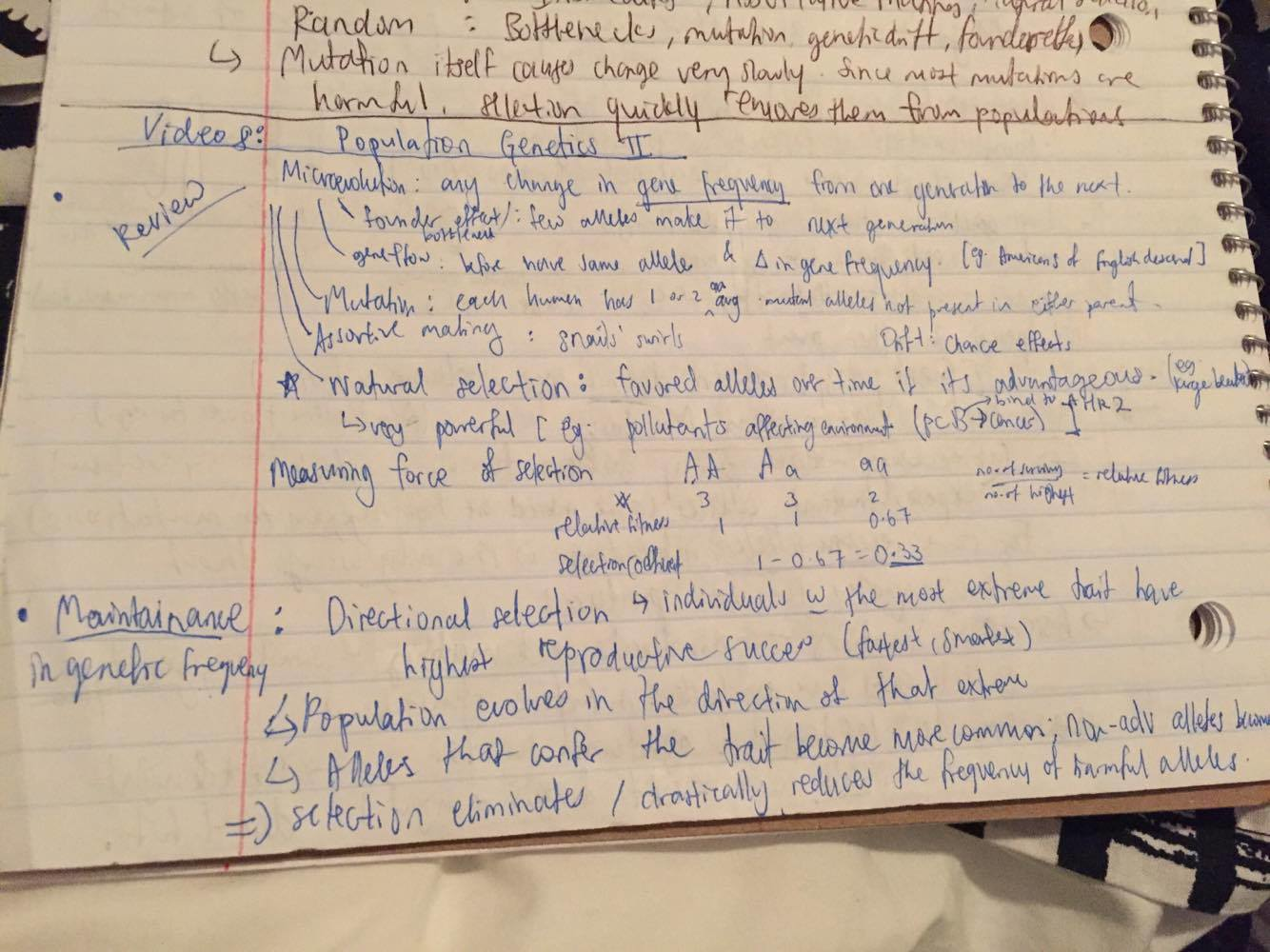 Bio Video Lecture 8 and 9