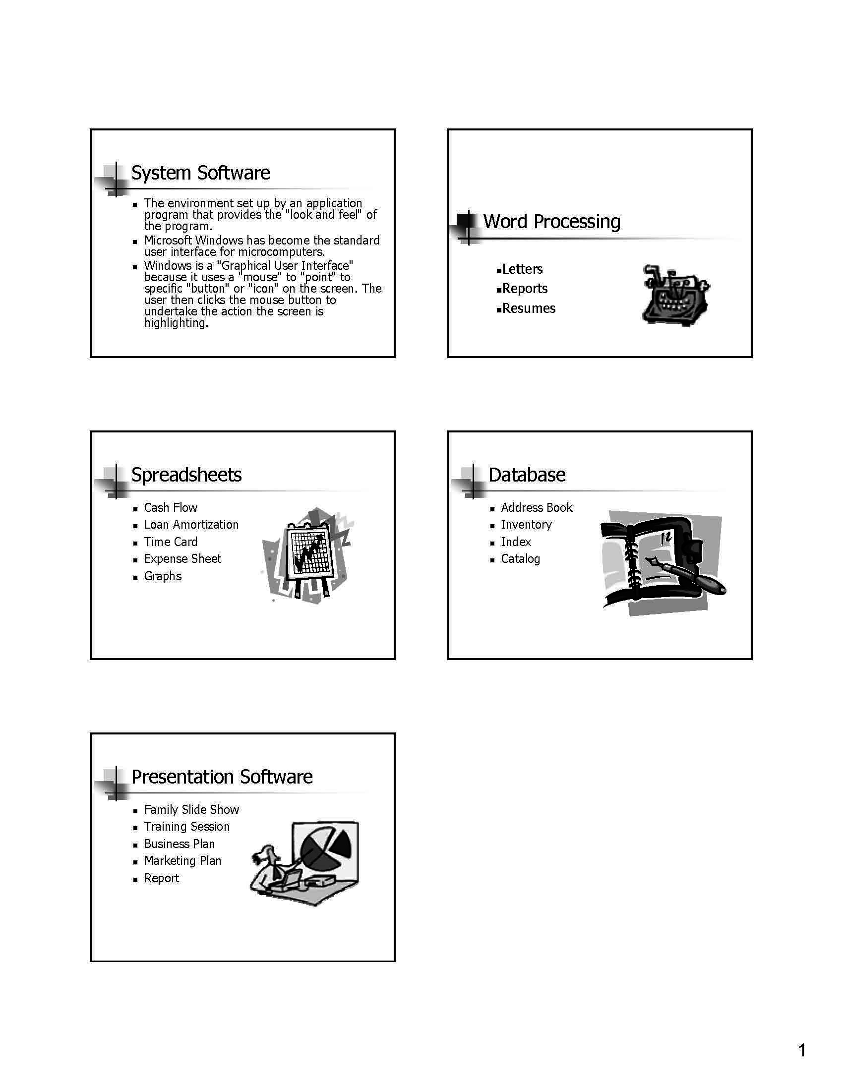 Records & Business Planning I