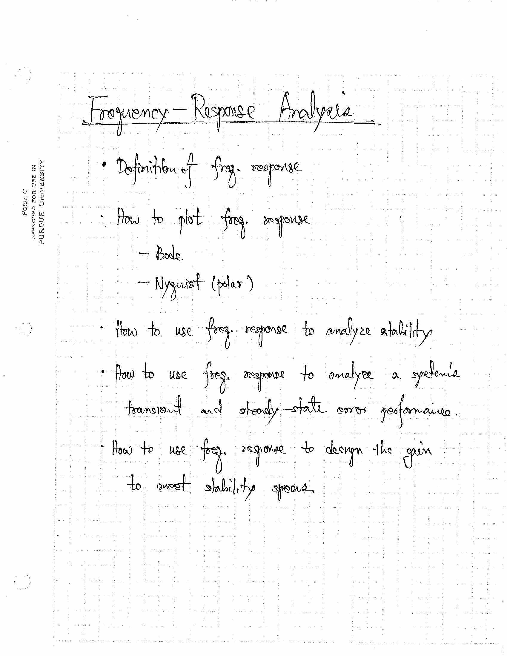 Control System Analysis