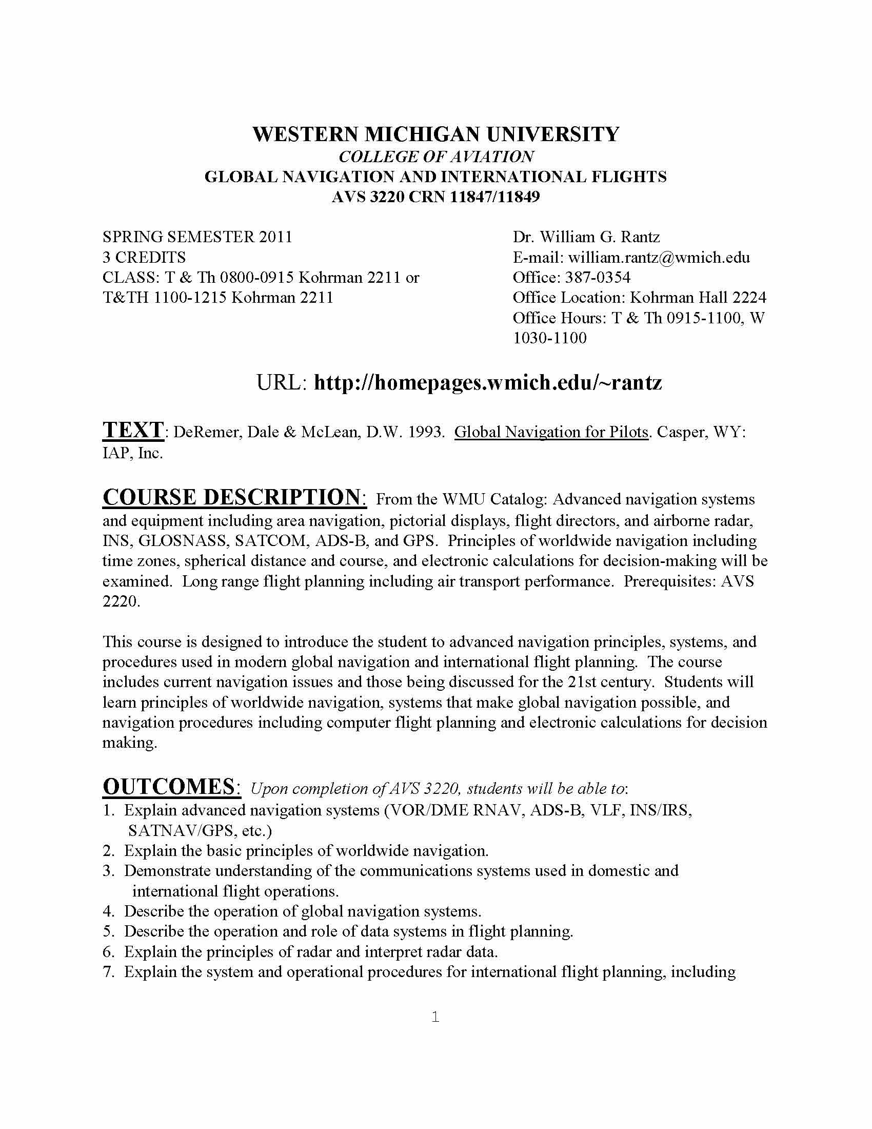 Global Nav & Intl Flights