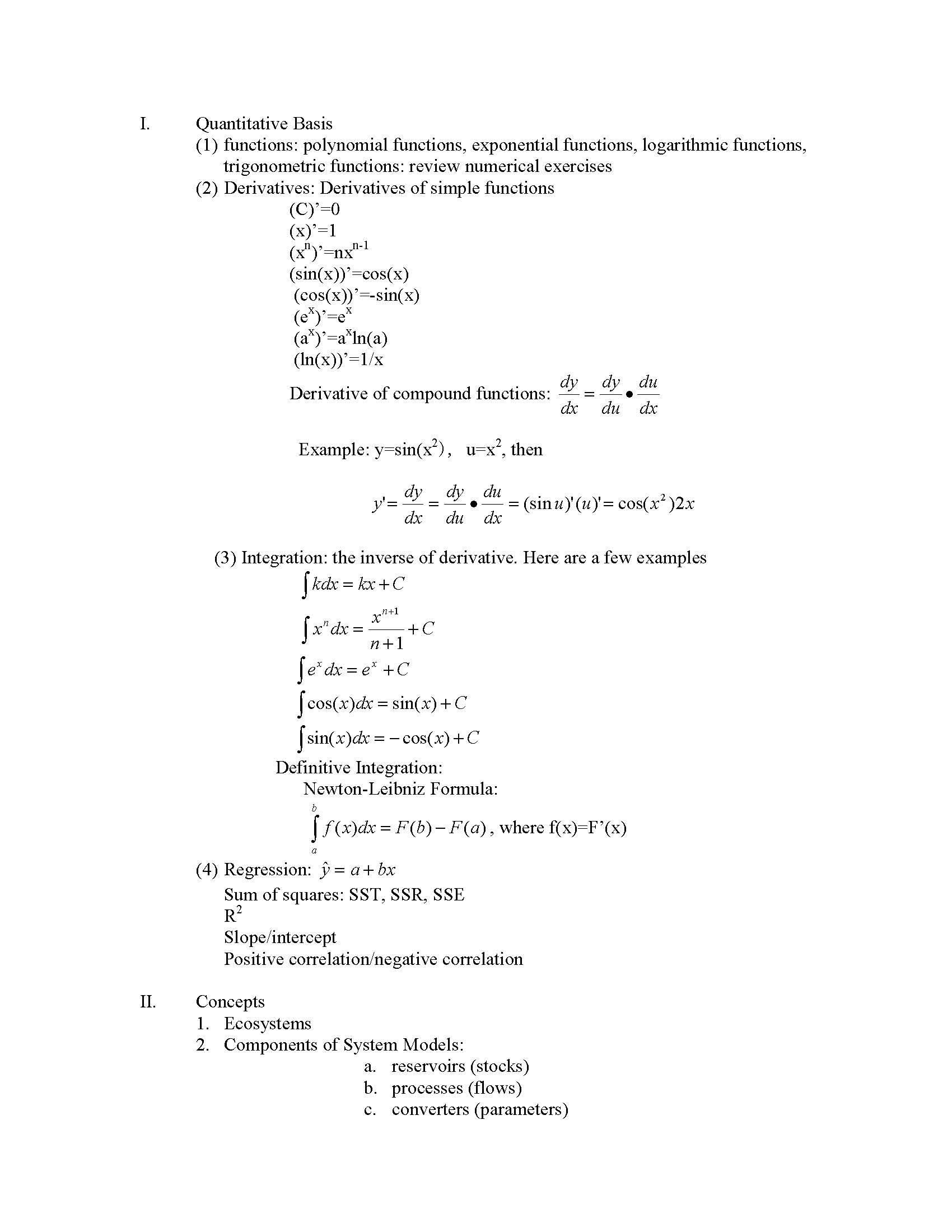 Modeling of Environmental Sciences