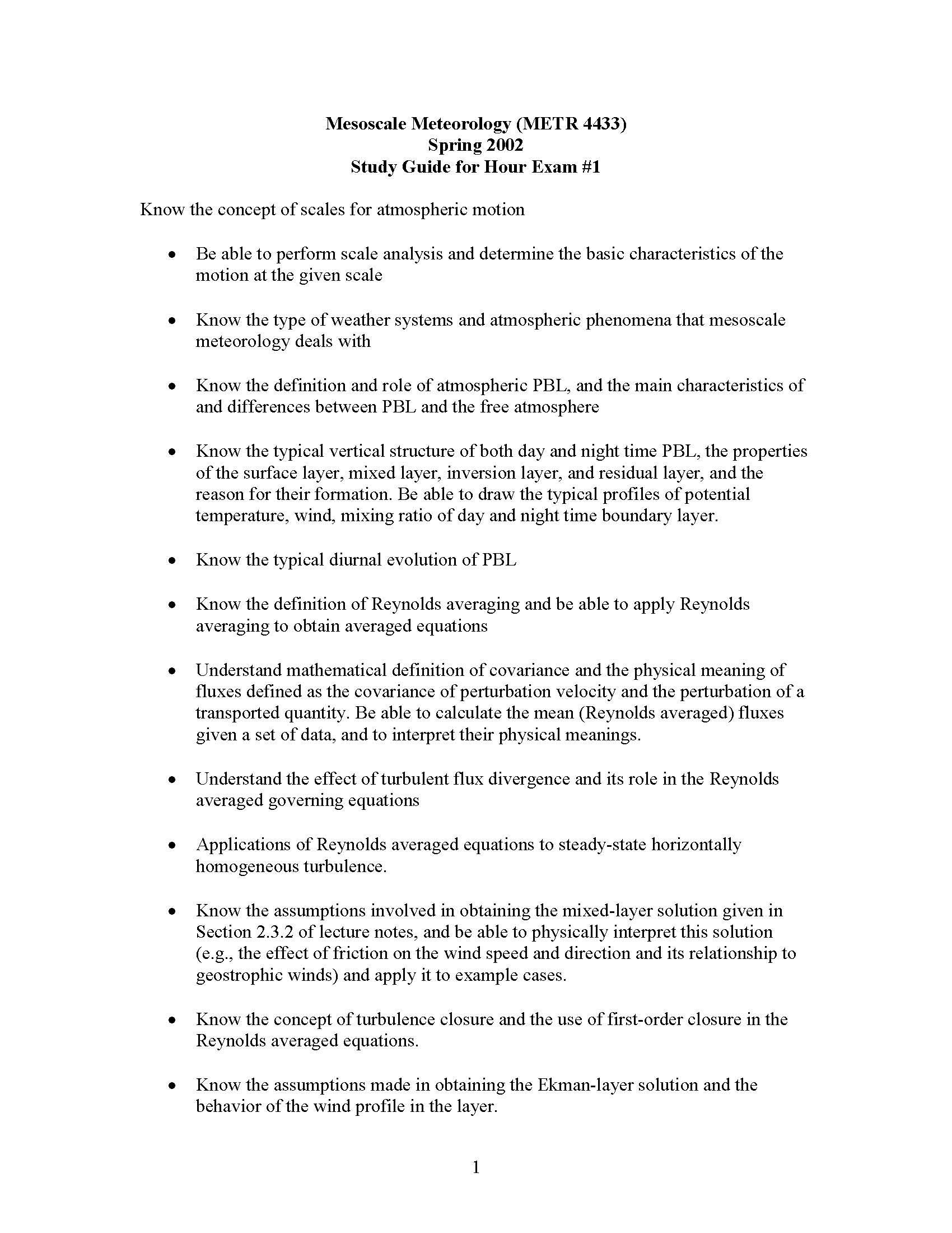 Mesoscale Meteorology