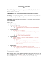 Test 1 study guide - PY 352