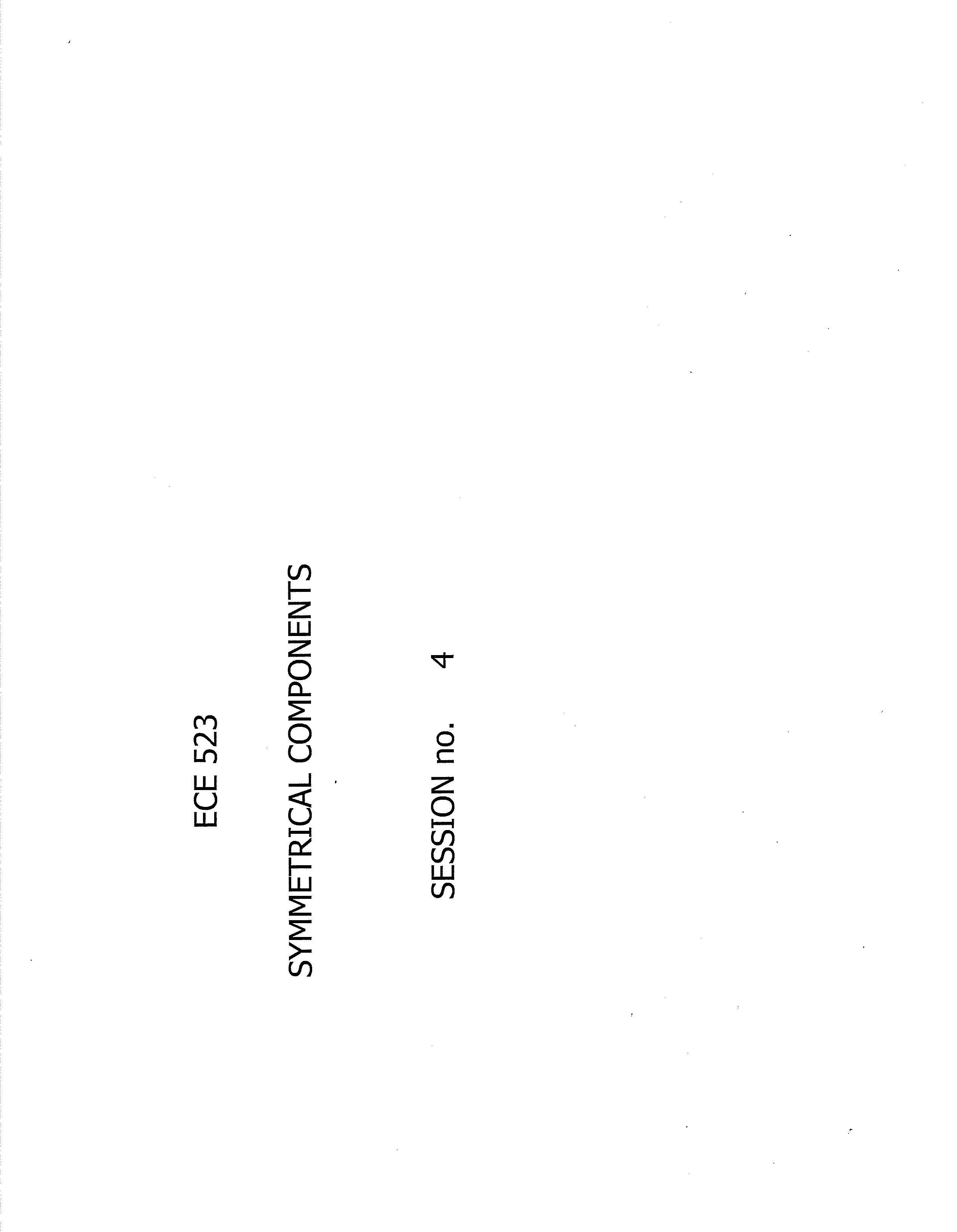 Symmetrical Components