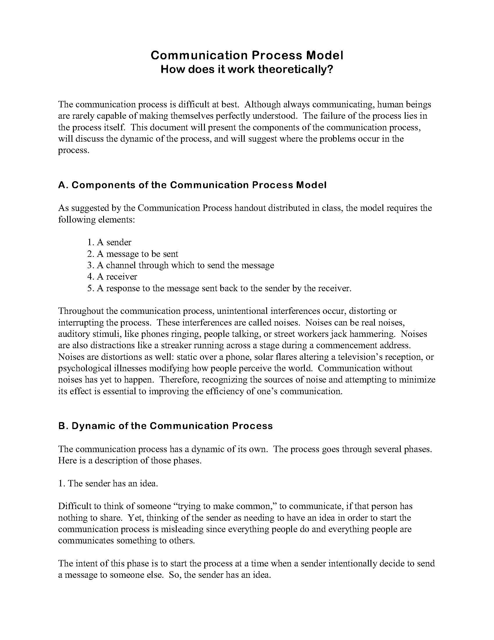 Communicating in Business