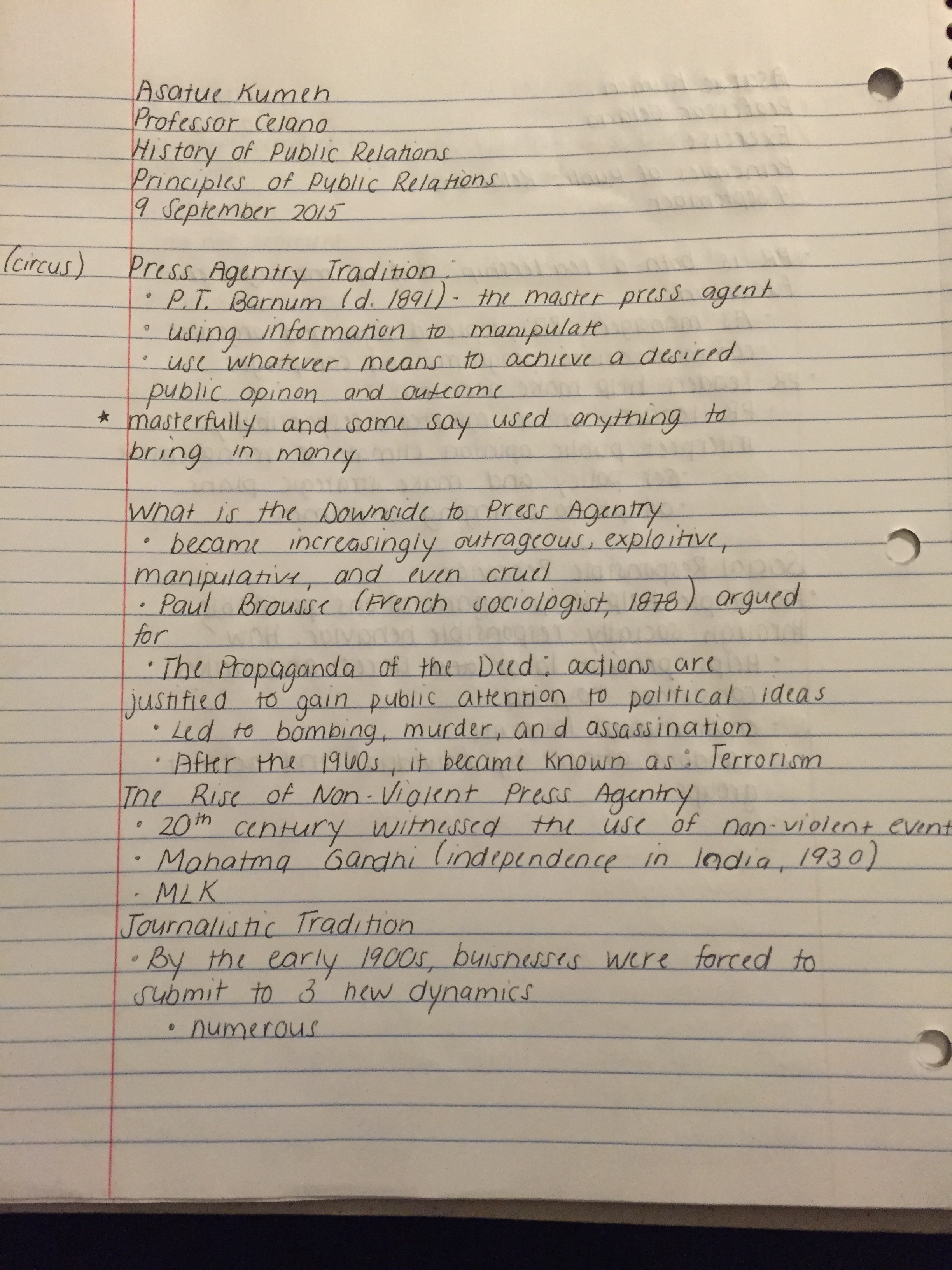 History of Public Relations 