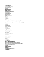 Spheres of physical activity 