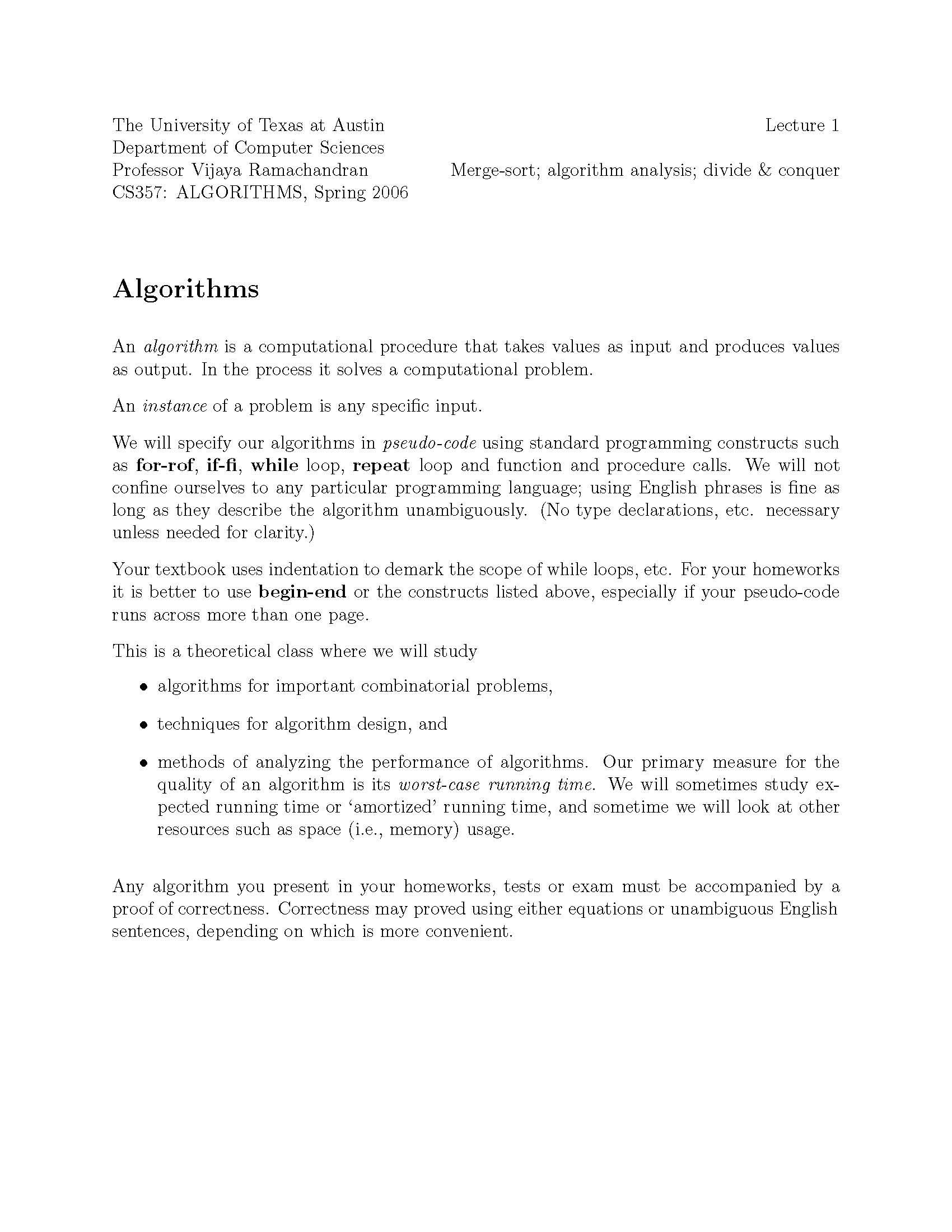 ALGORITHMS