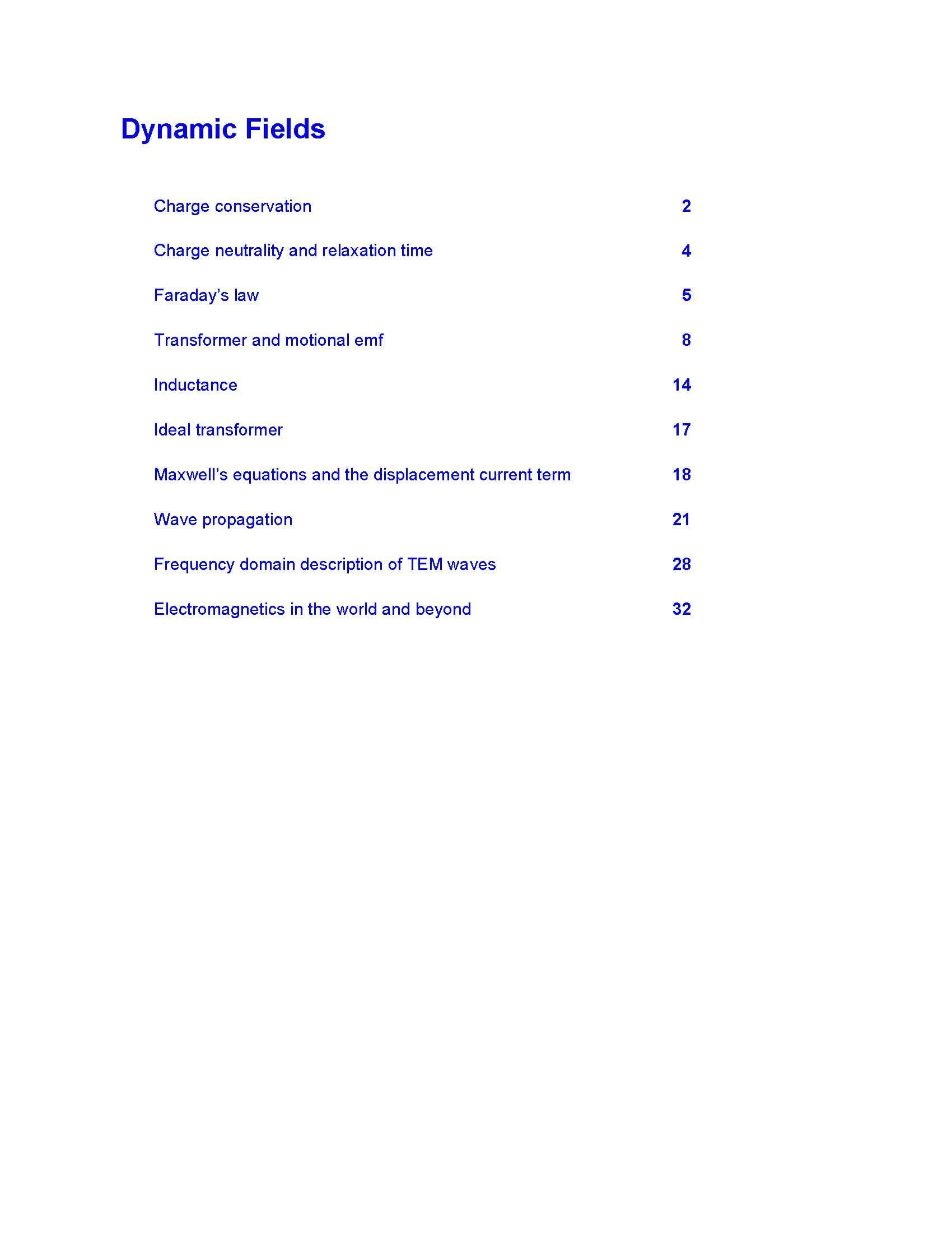 Electromagnetic Fields