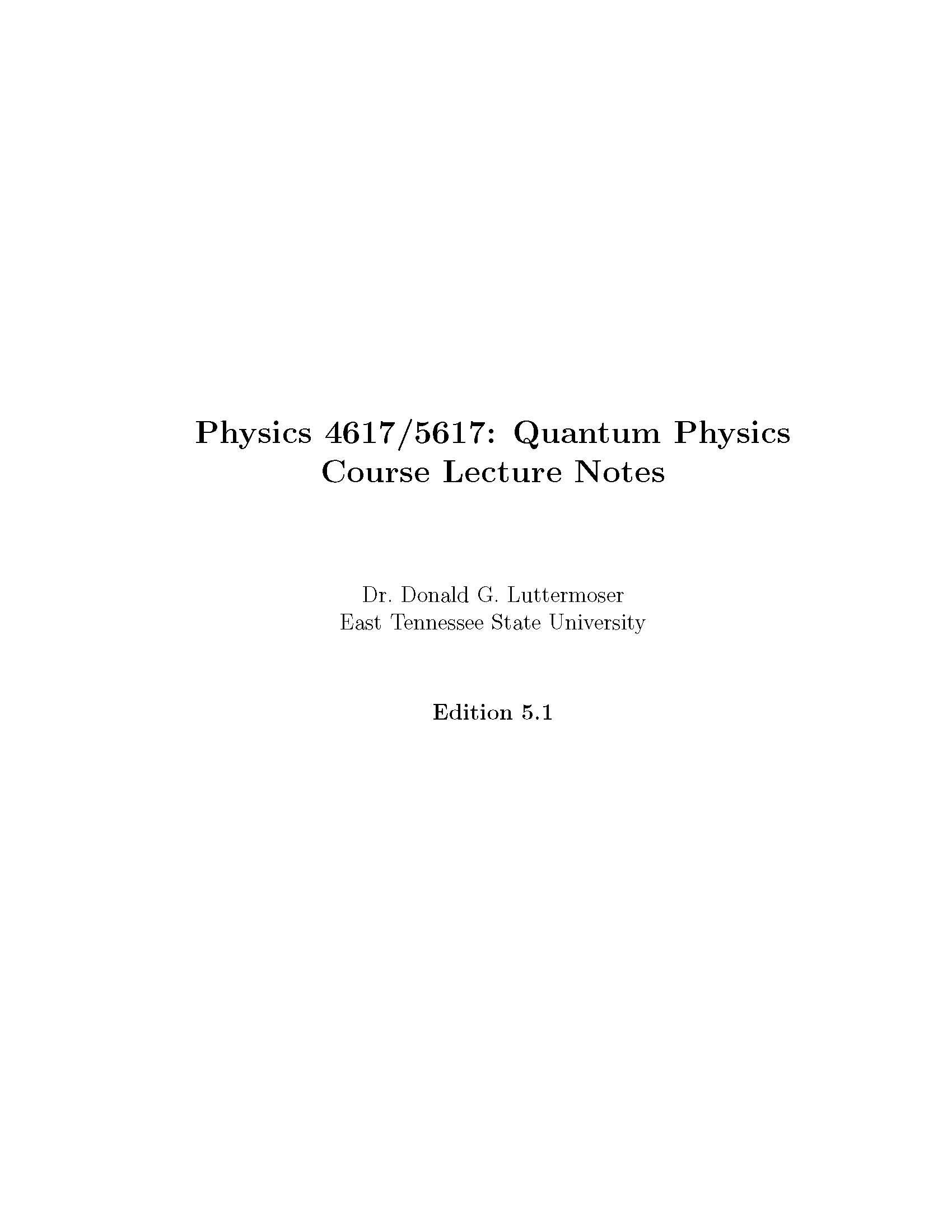 Quantum Physics