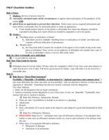 FRCP Checklist Outline