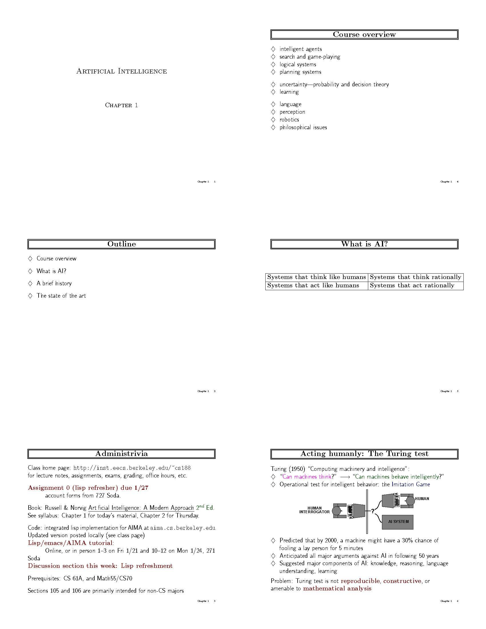 Introduction to Artificial Intelligence