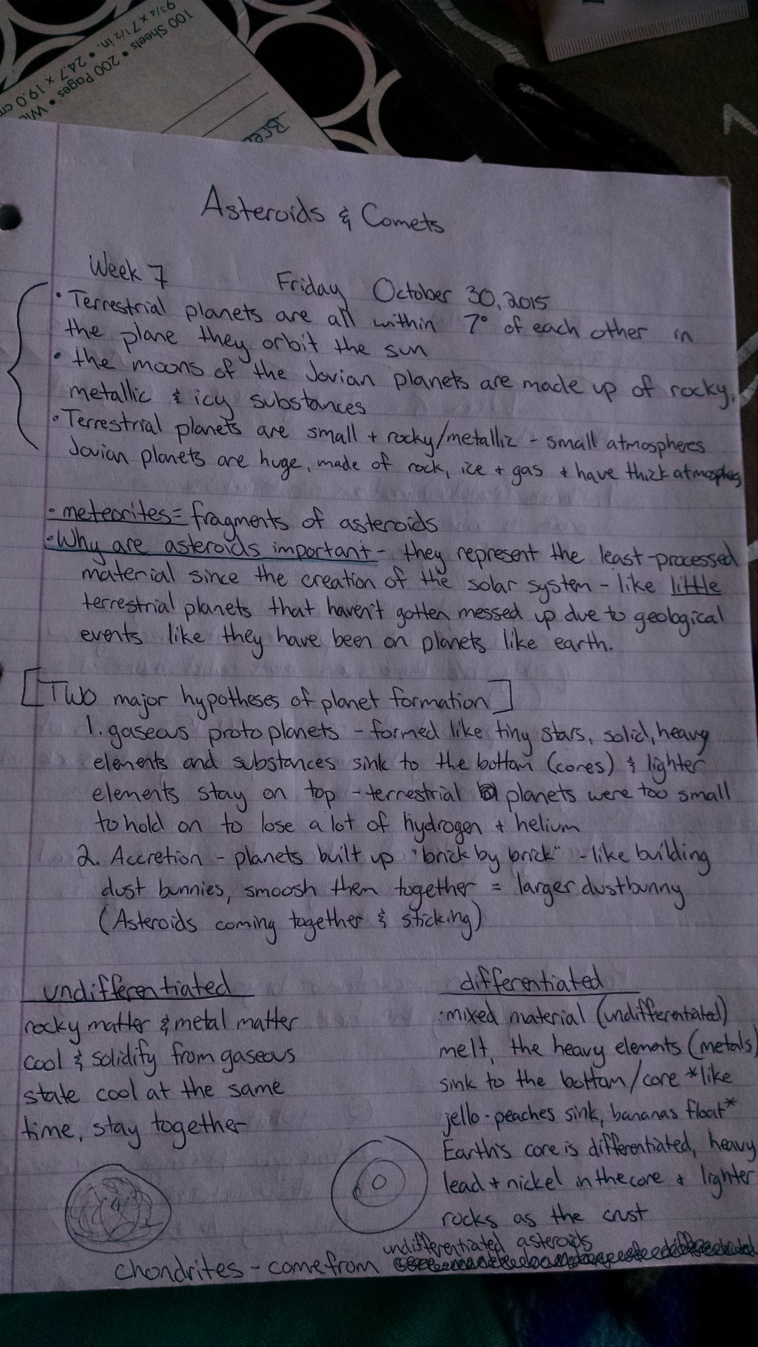 Week 7, Death of Stars, Comets & Asteroids, Galactic Habitable Zone