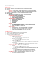 Chapter 8: Mating Systems