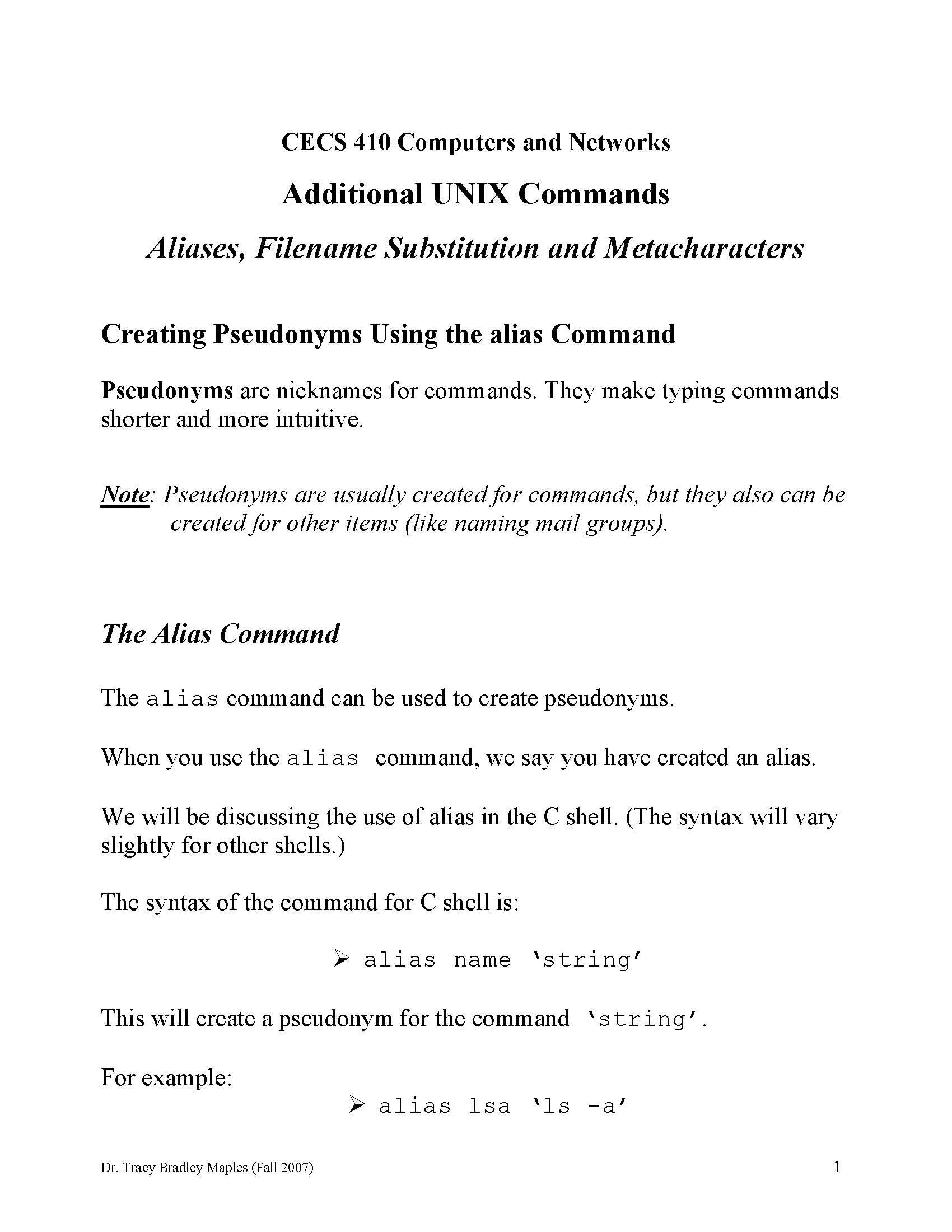 Computers and Networks