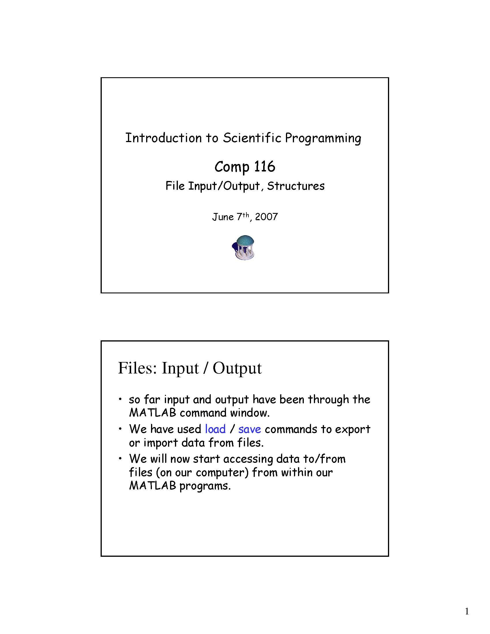 Introduction to Scientific Programming