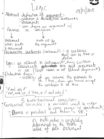 Week 2 of PHIL1301 Lecture Notes - Logic