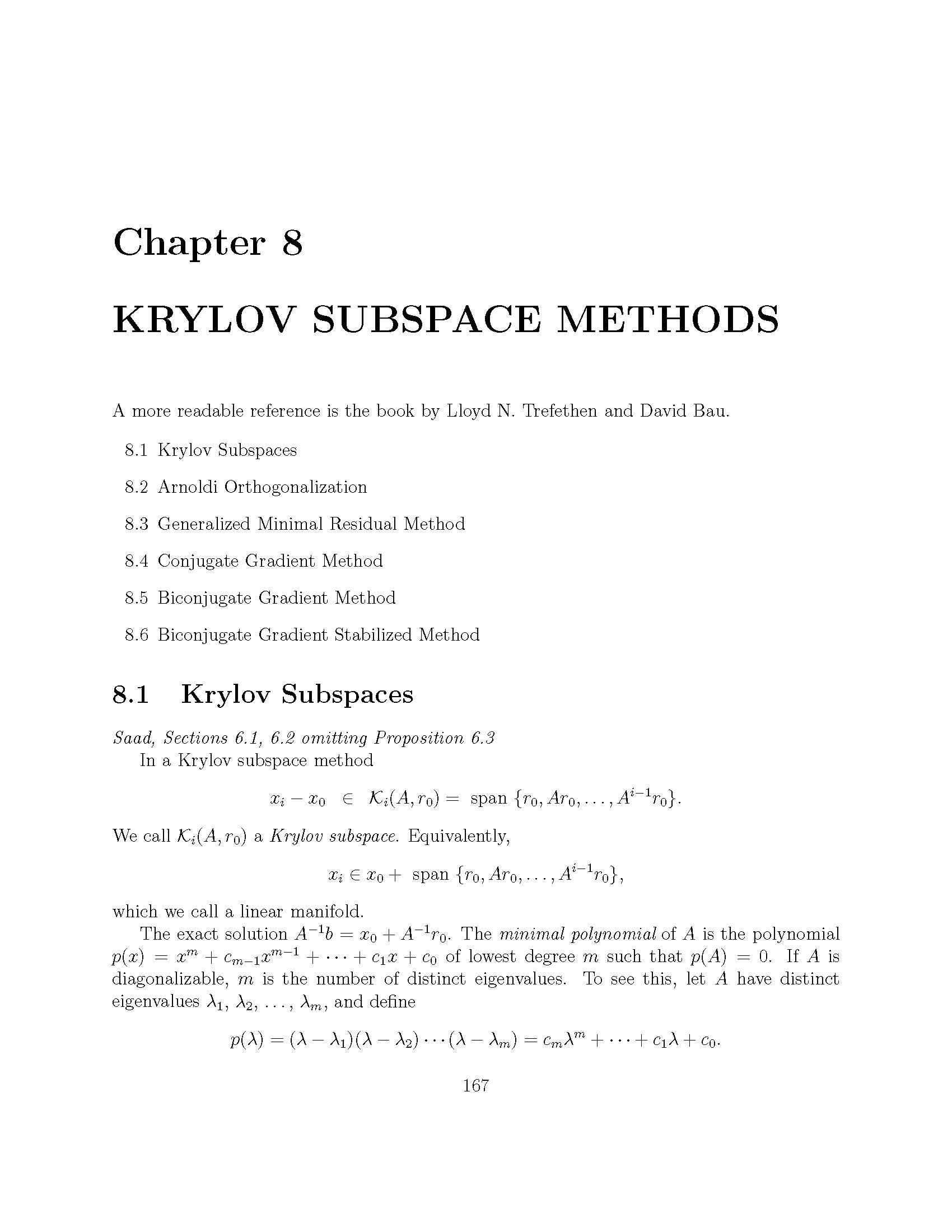 Numerical Linear Algebra