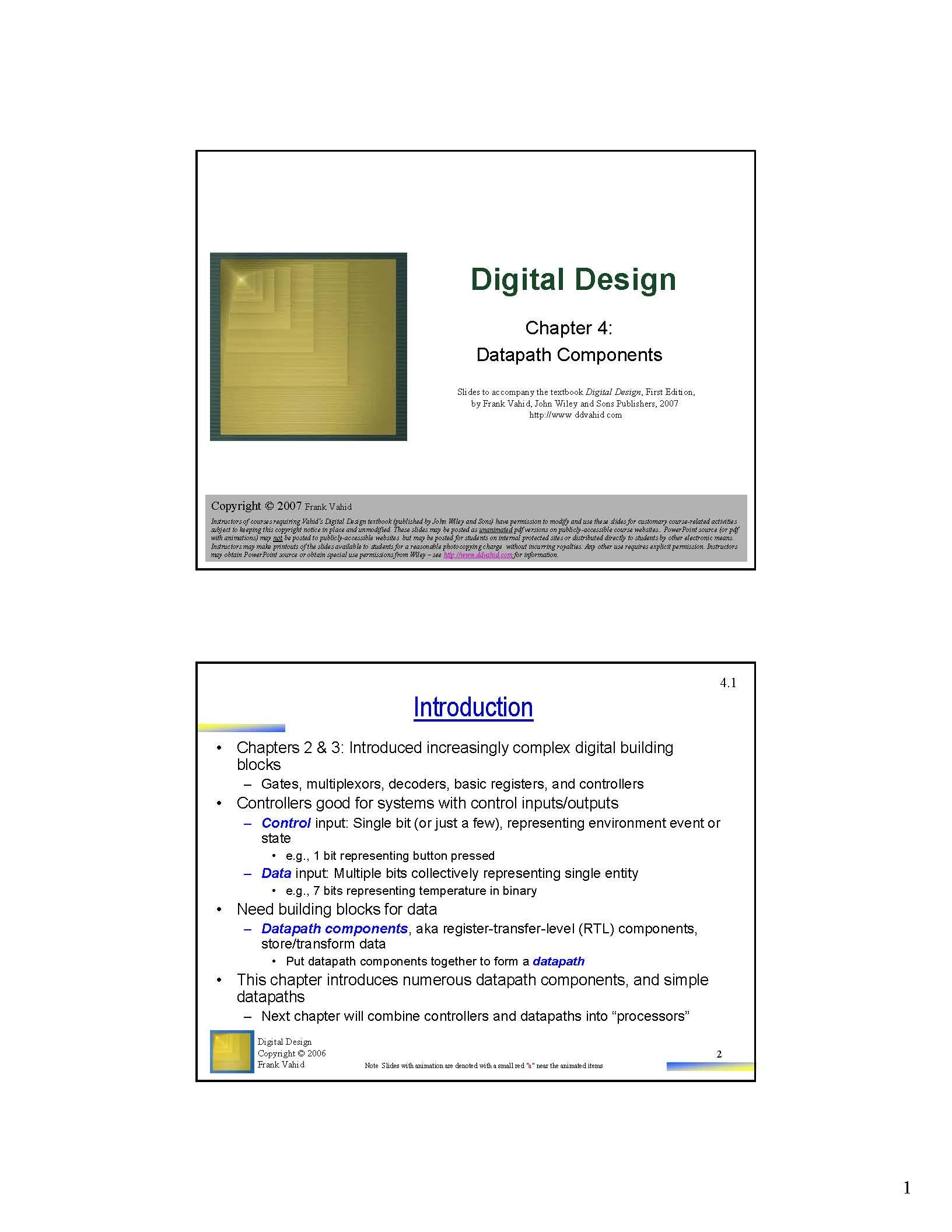 Logic System Design II