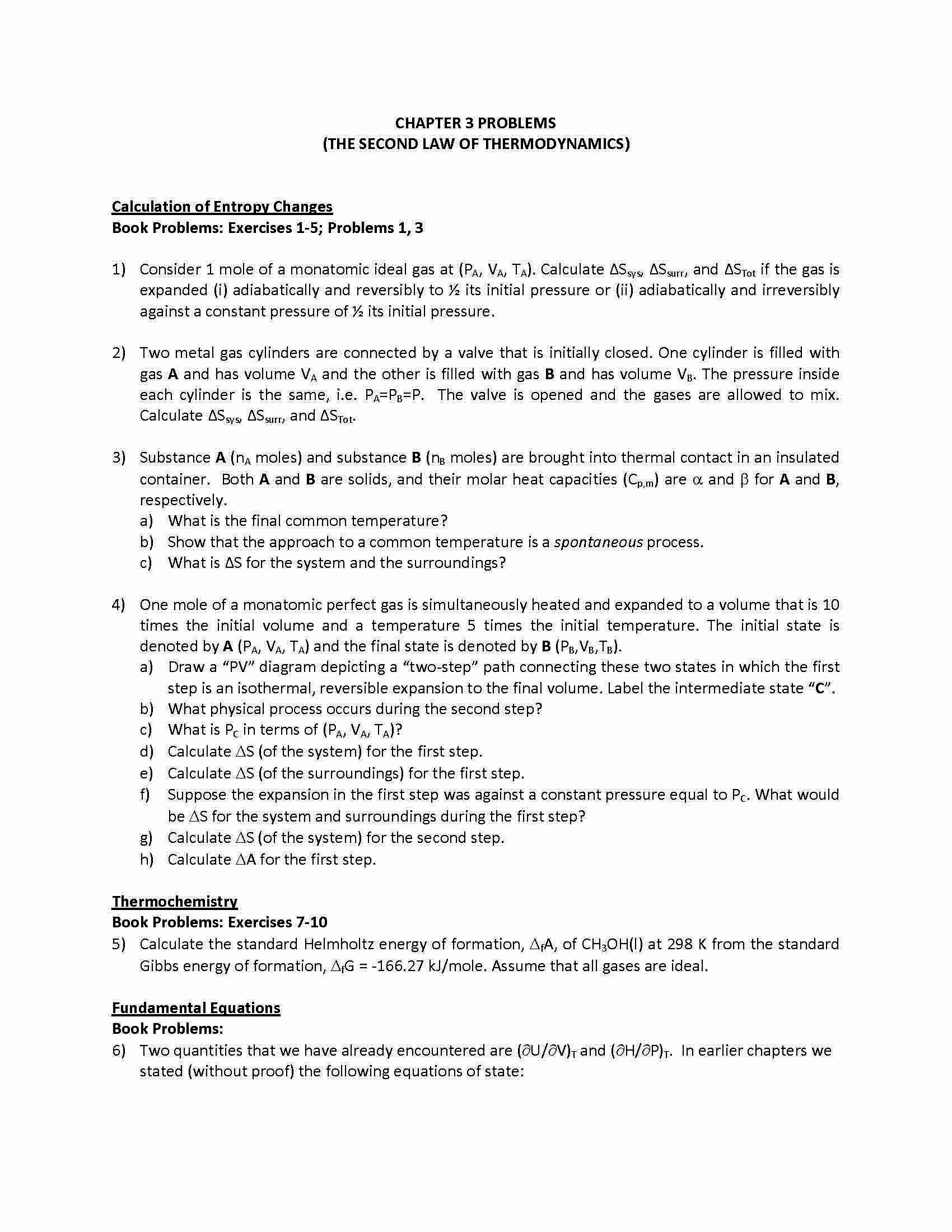 PHYSICAL CHEMISTRY I