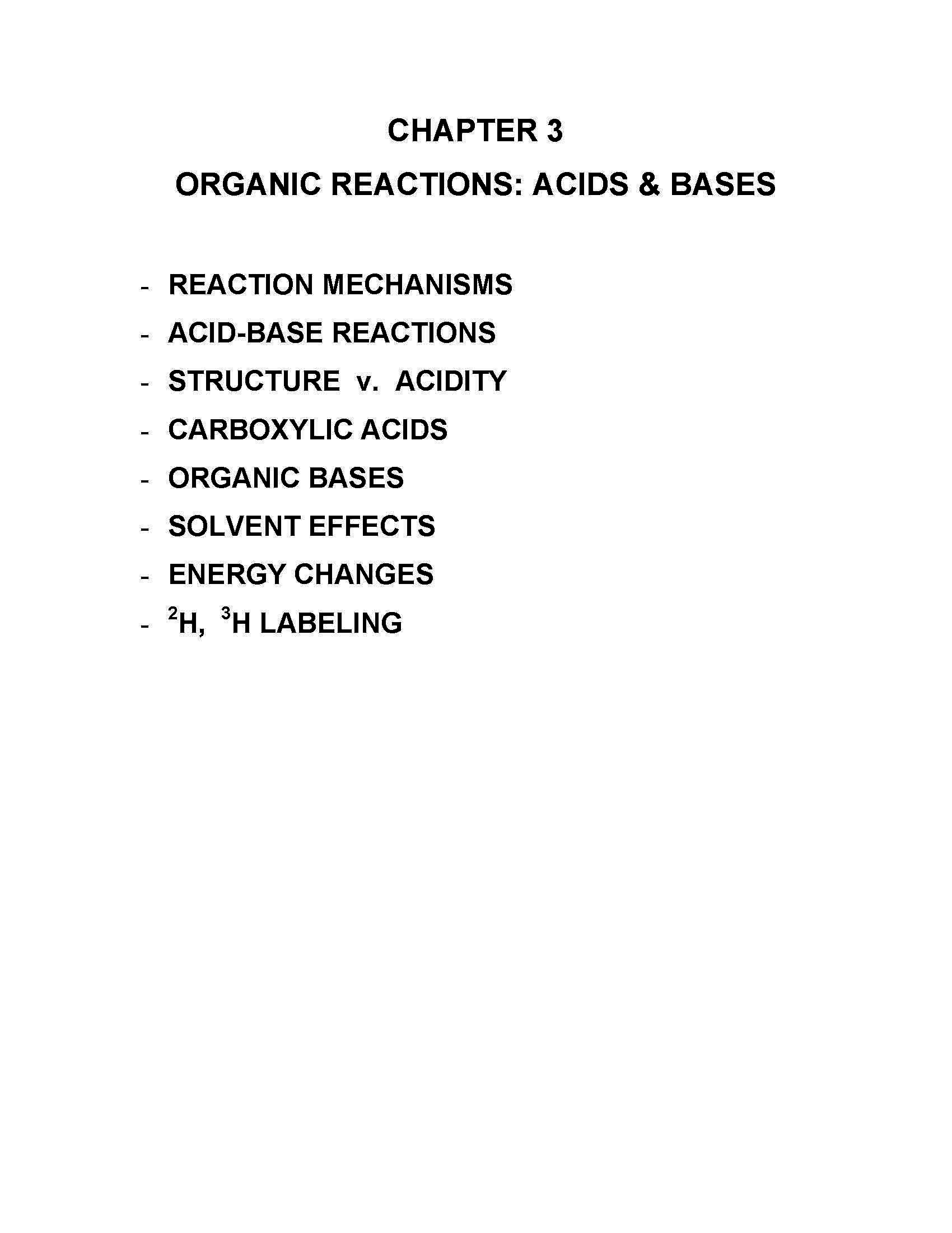 Organic Chemistry