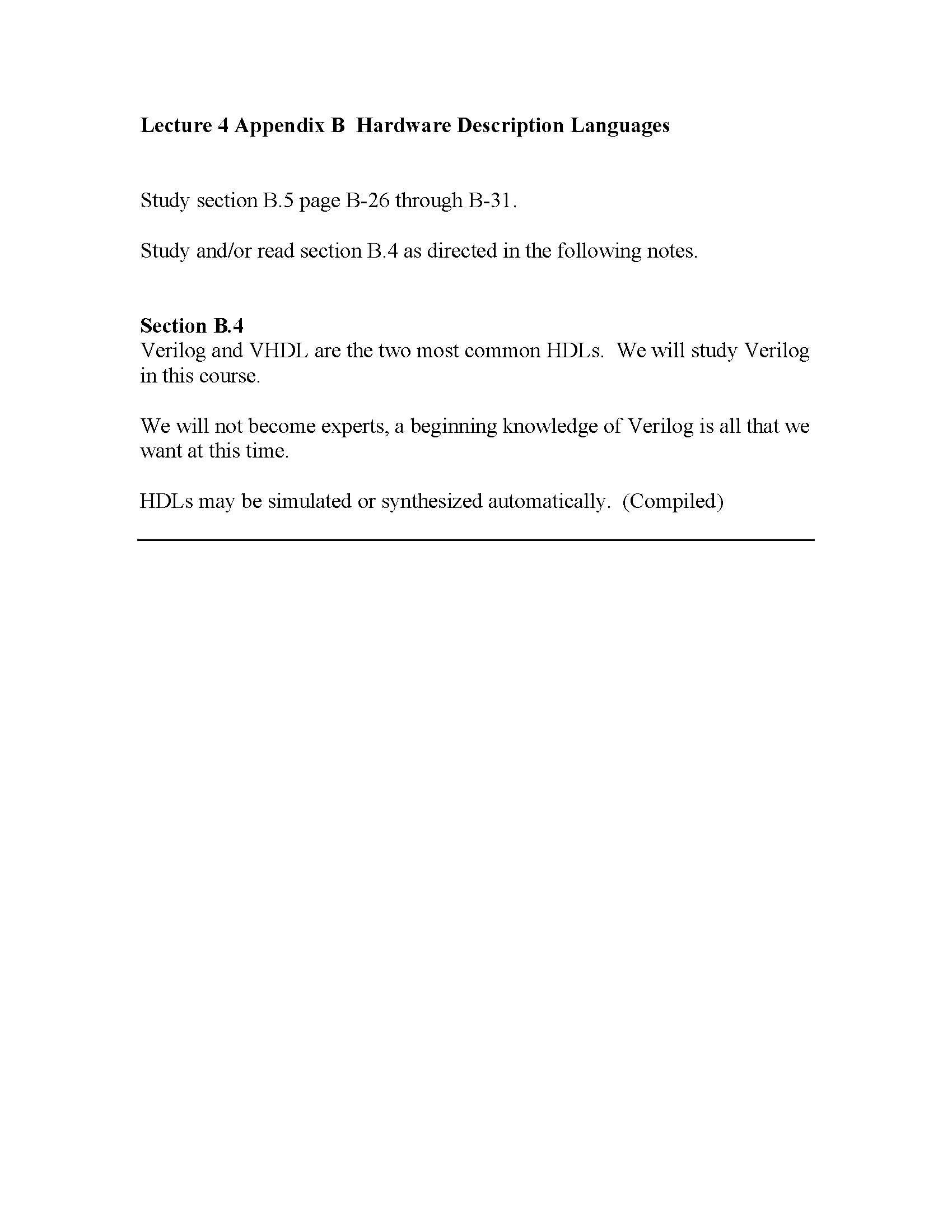 INTRO COMPUTER ARCHITECTURE I